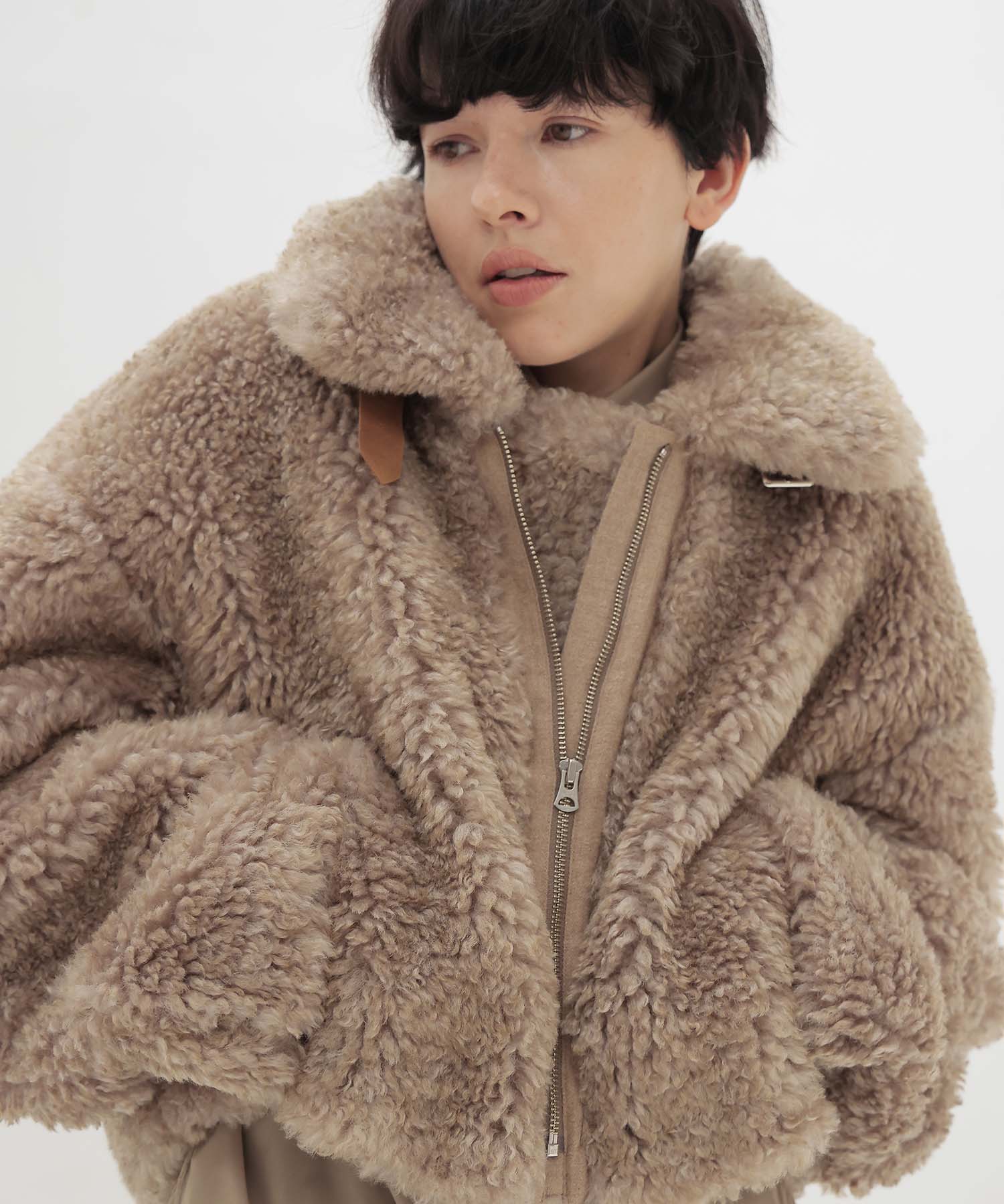 hyper texture bomber jacket