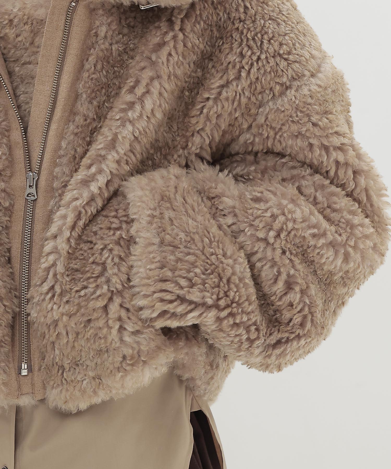 hyper texture bomber jacket