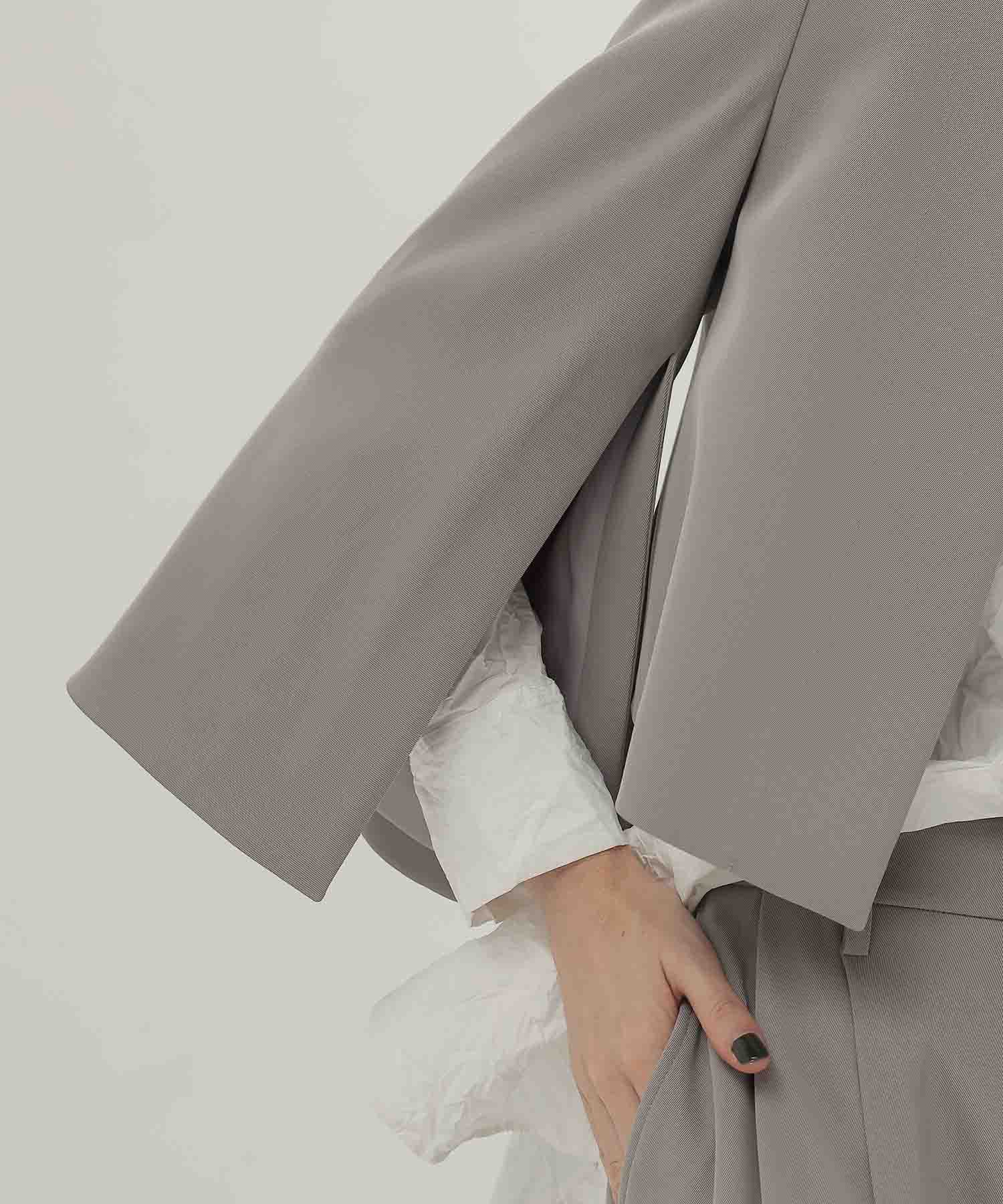 slit sleeve cape jacket