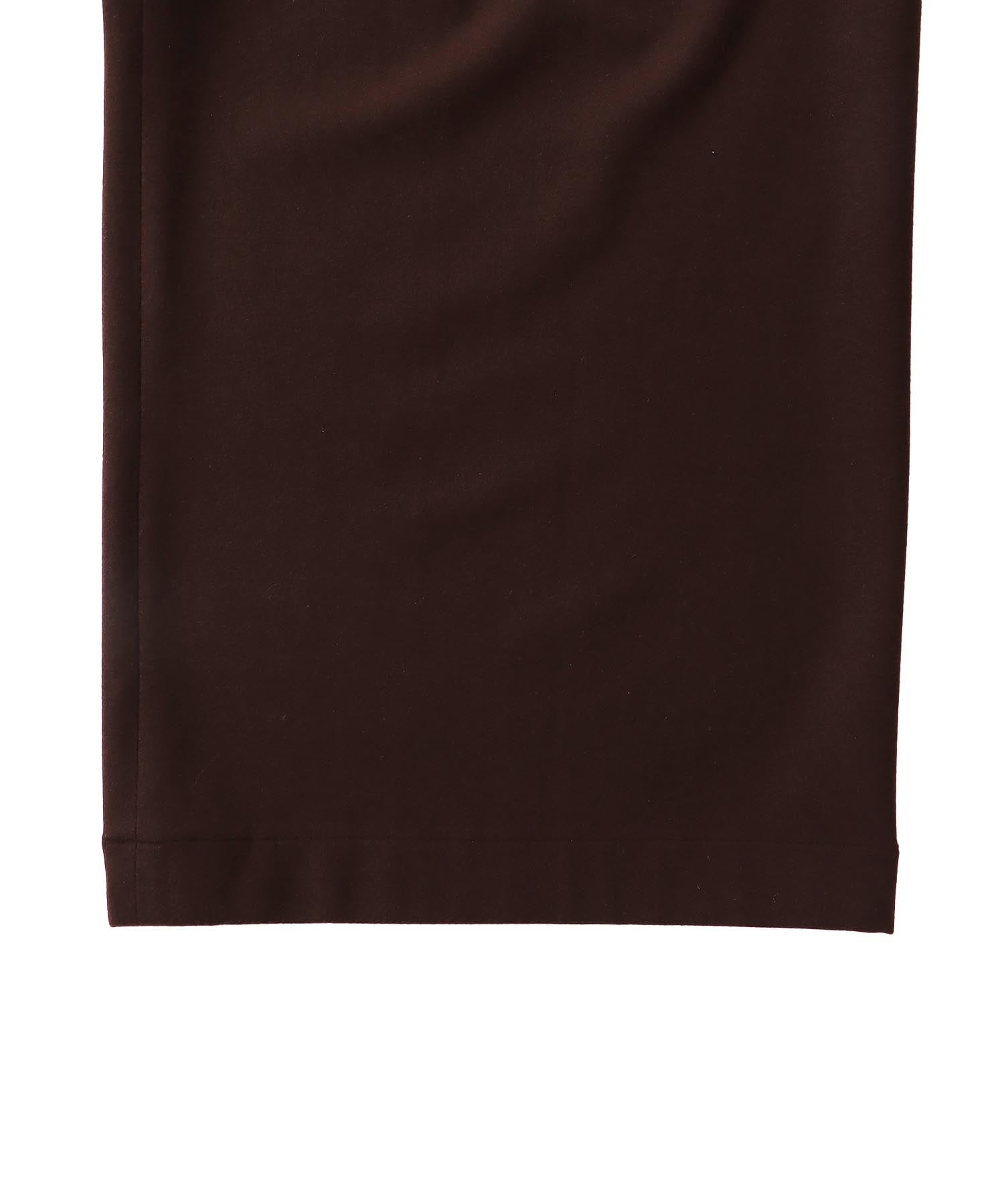 w brush waist gather pants