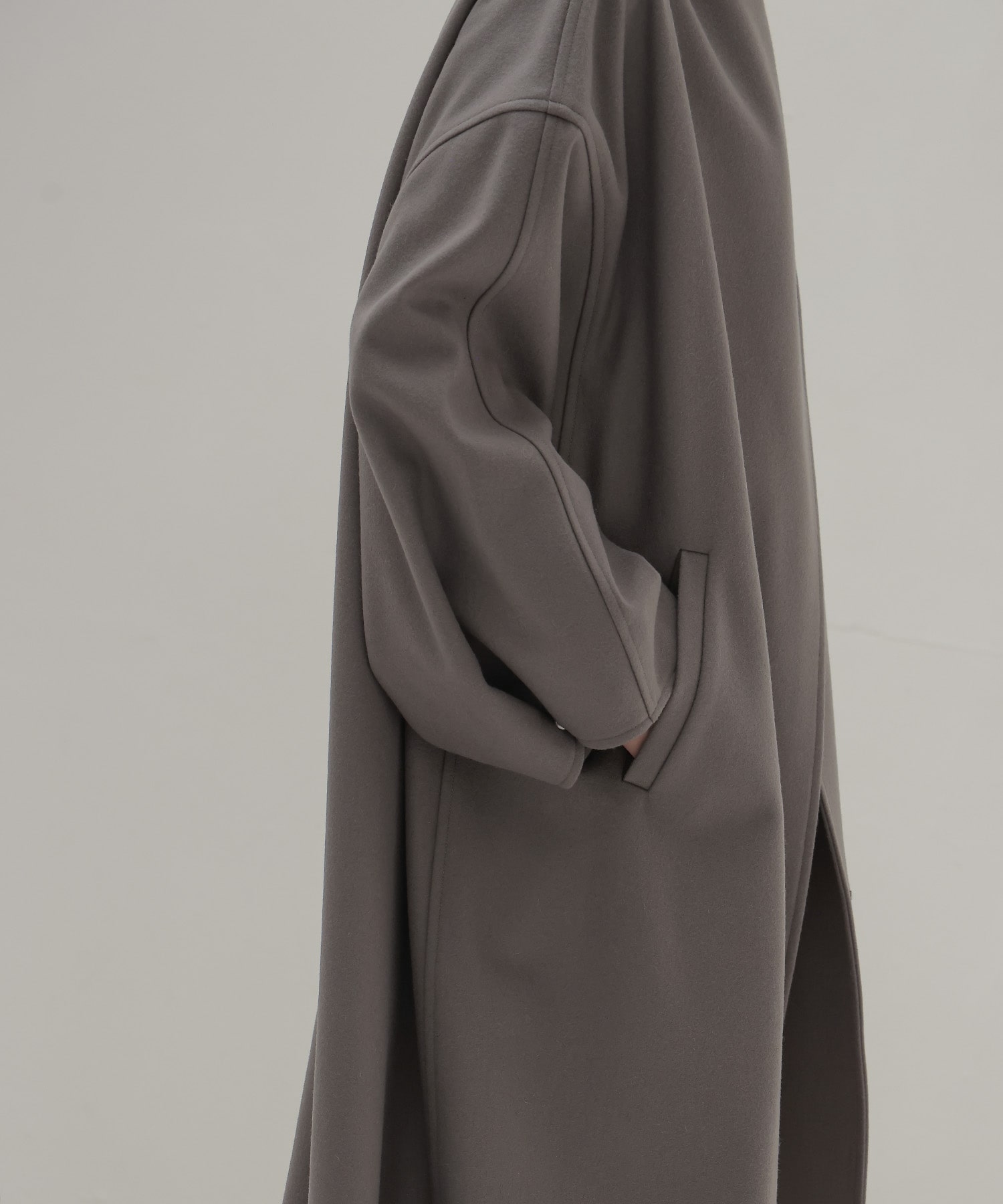 sculptural long coat