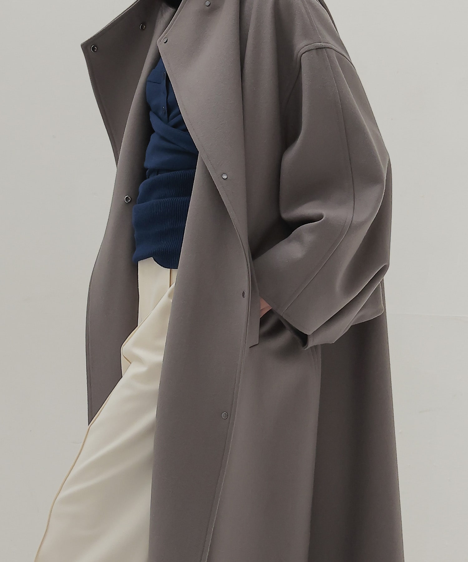 sculptural long coat
