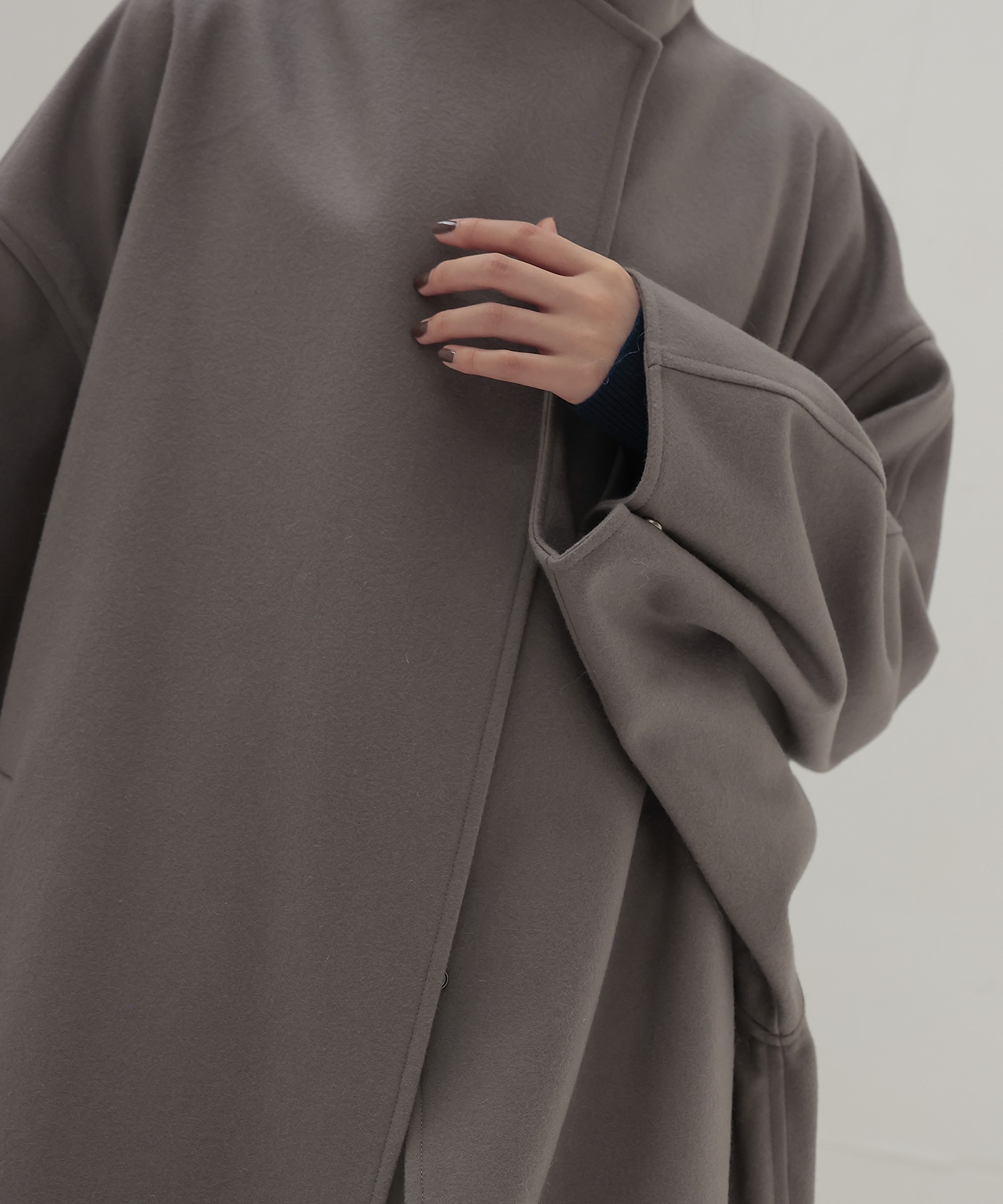 sculptural long coat