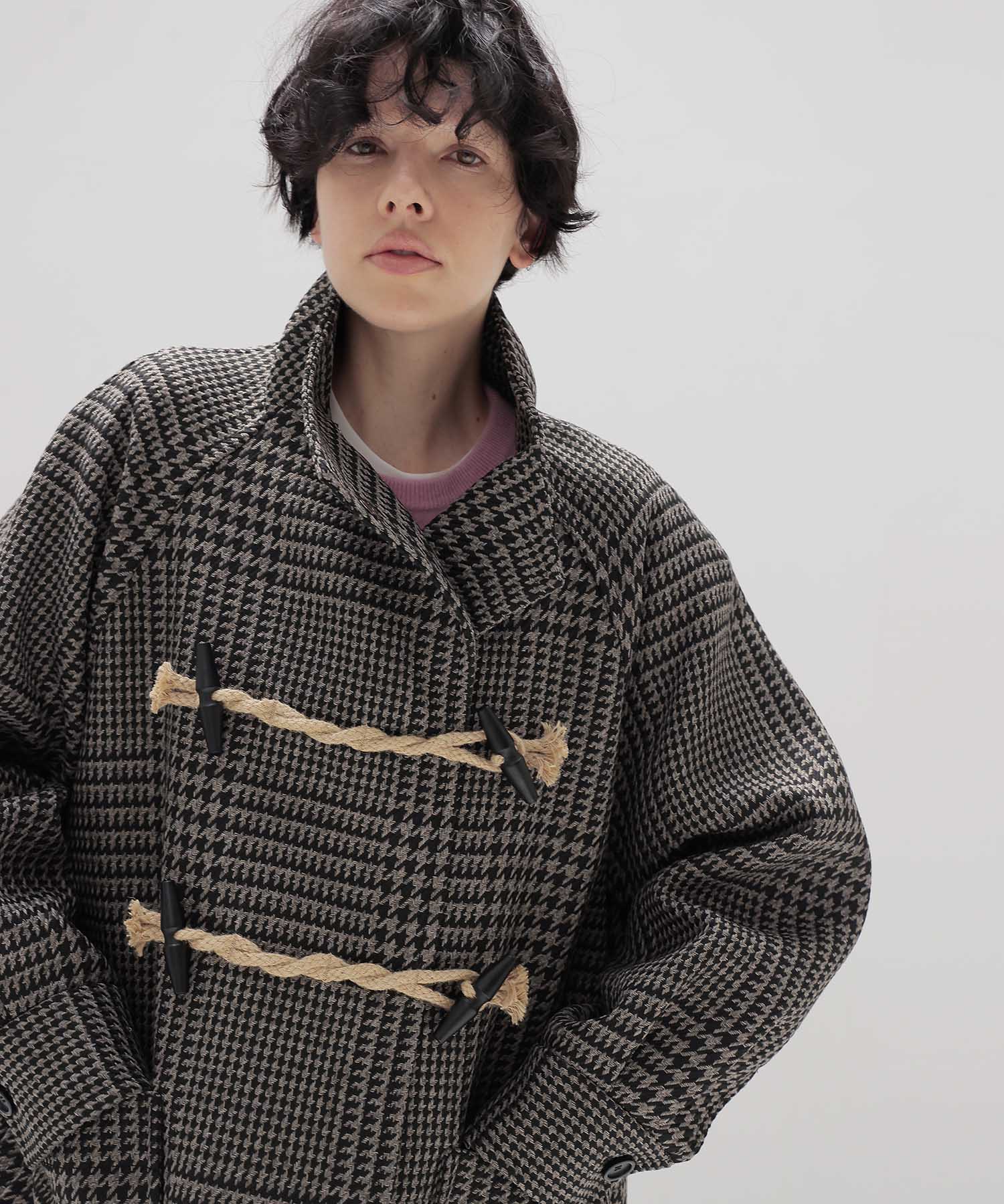 gun club check duffle coat