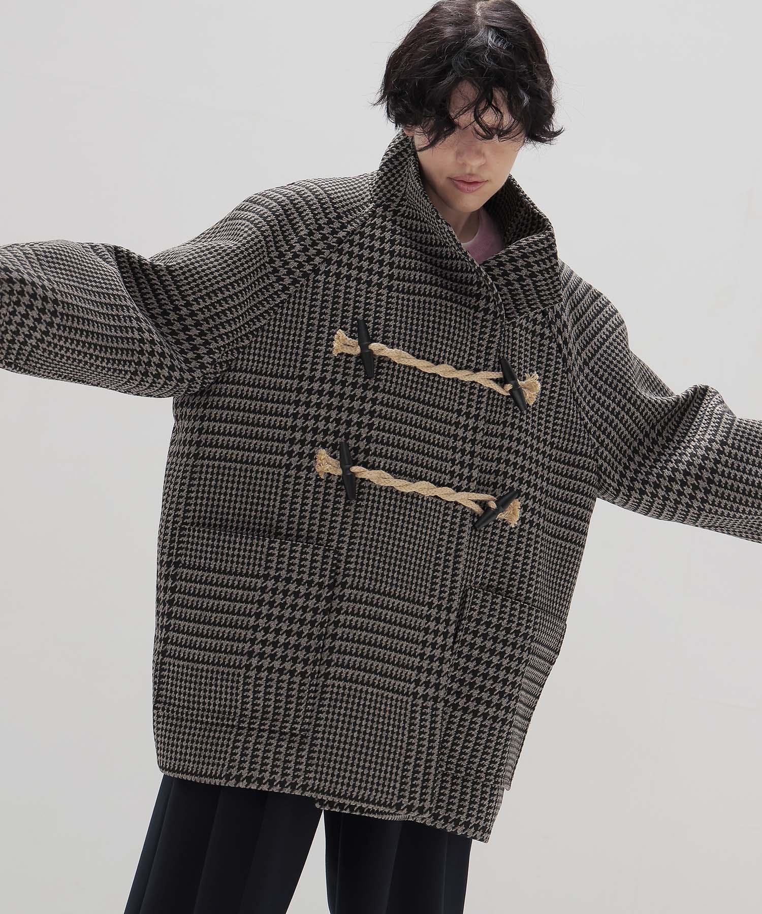 gun club check duffle coat