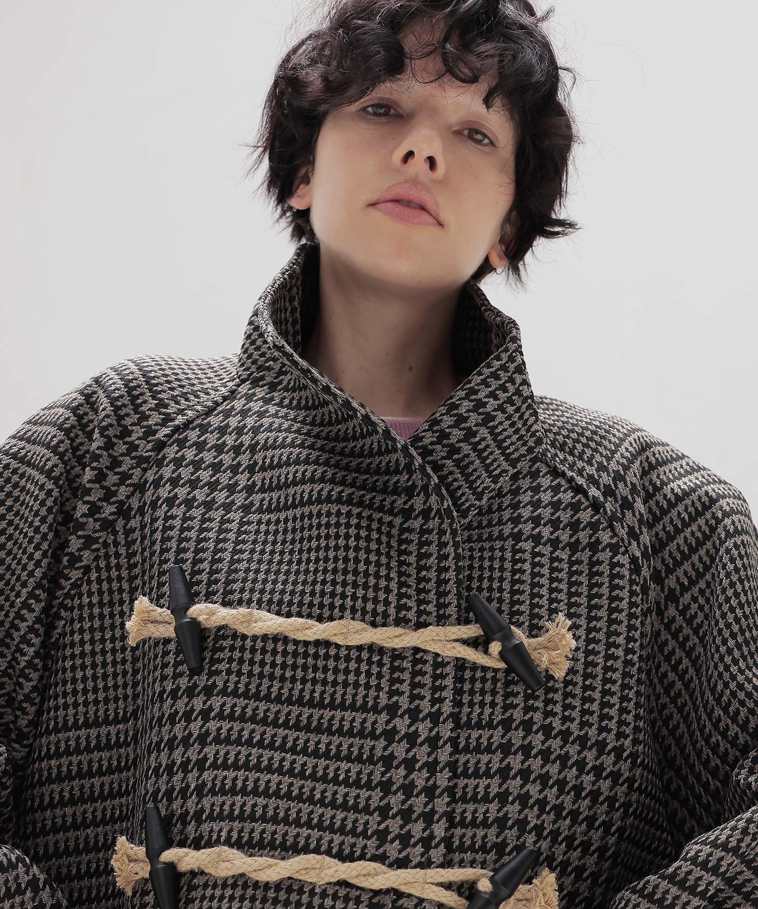 gun club check duffle coat
