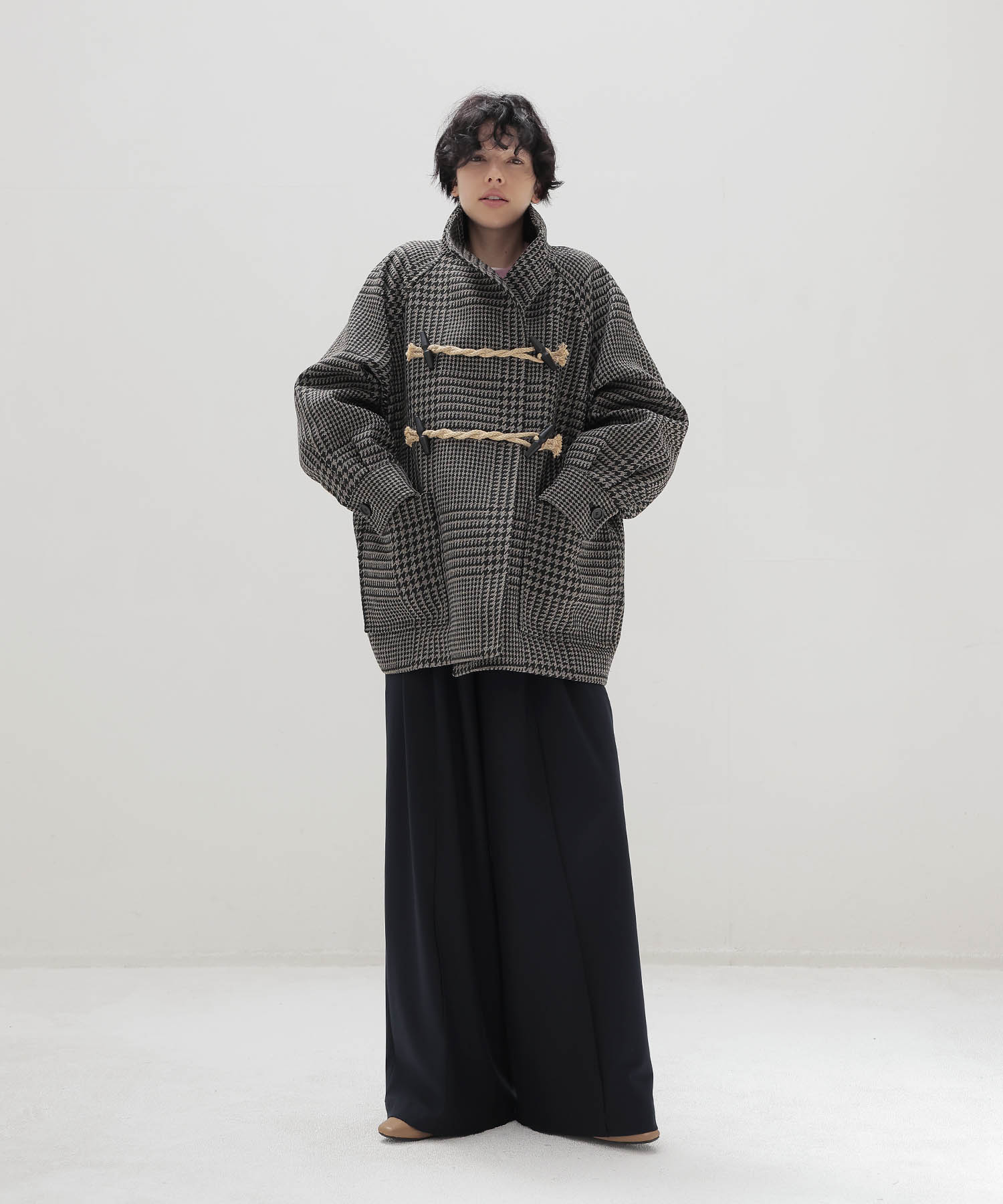 gun club check duffle coat