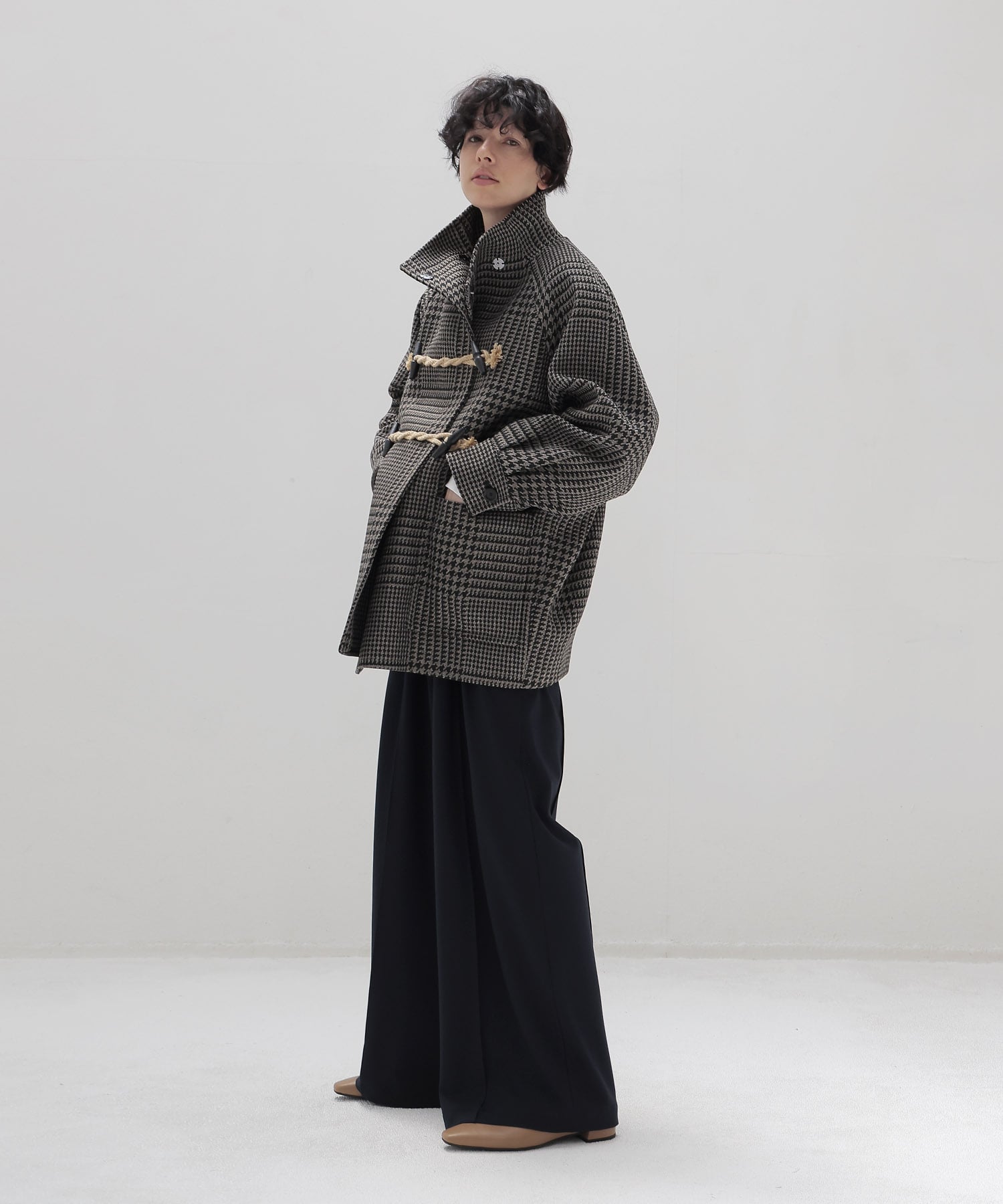 gun club check duffle coat