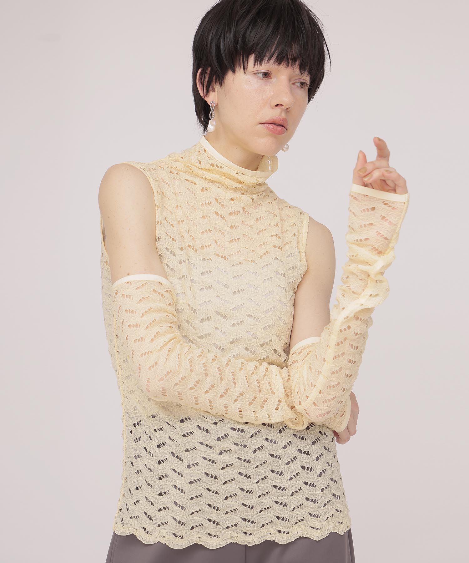 sleeveless pull & armwarmer