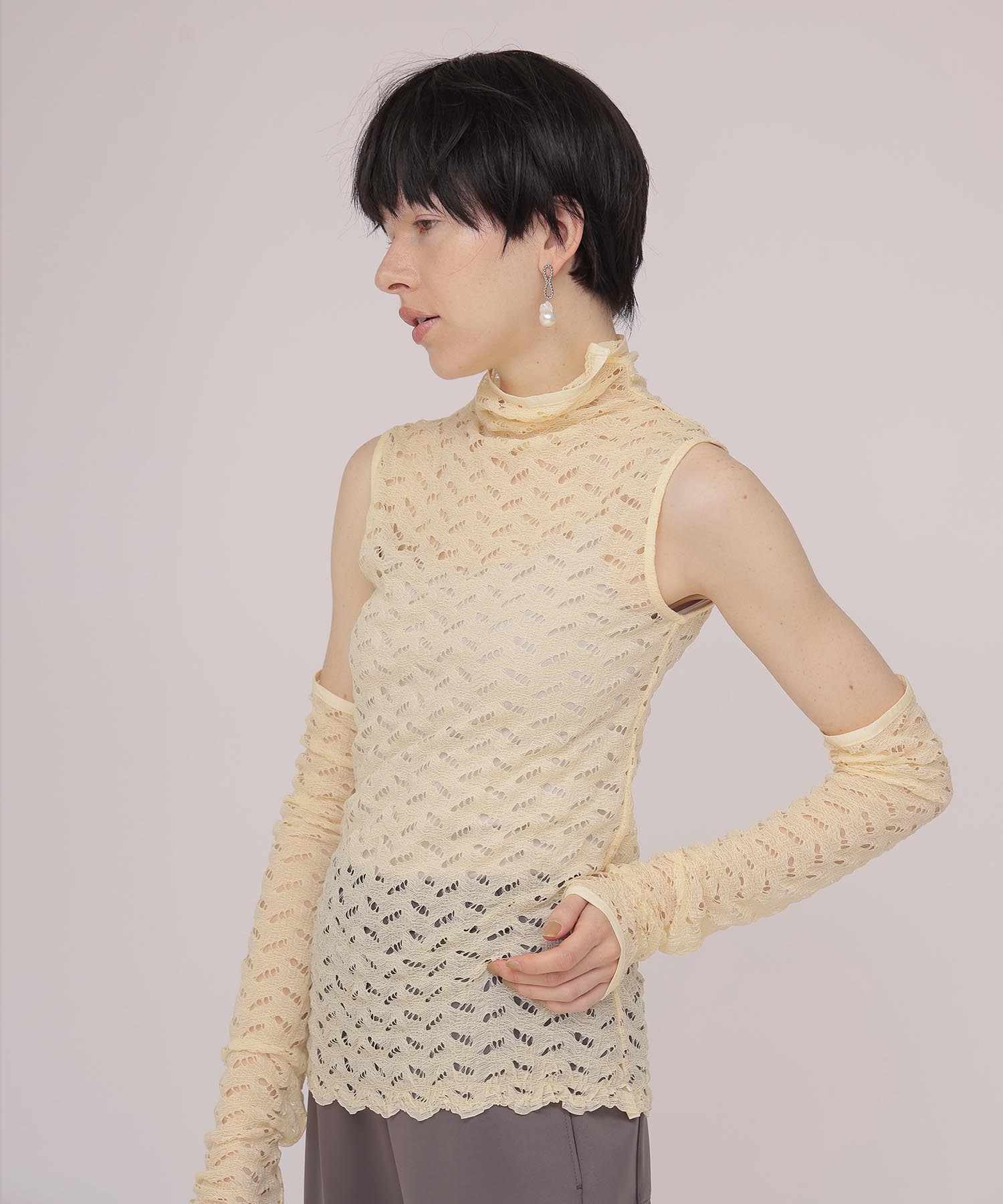 sleeveless pull & armwarmer