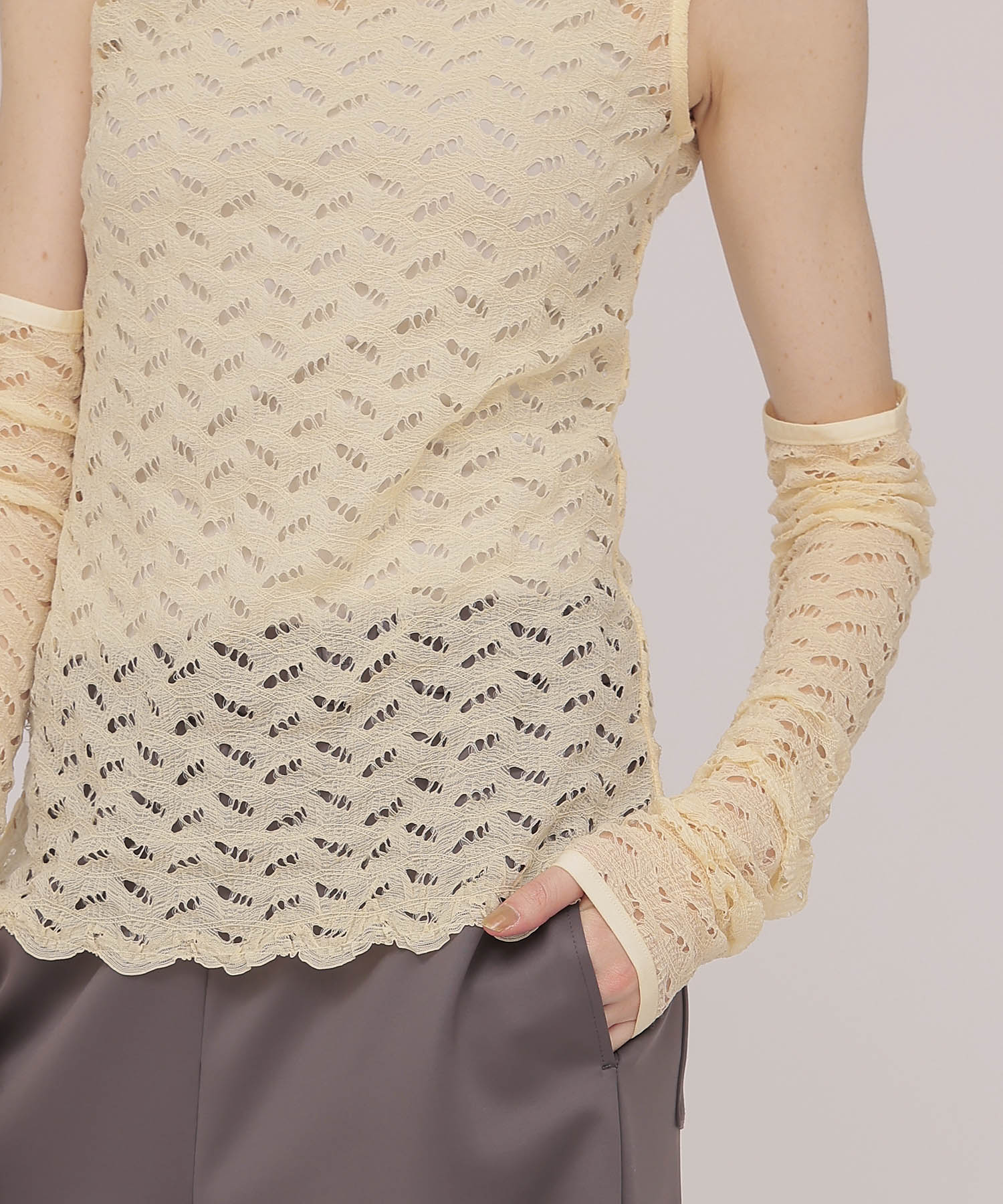 sleeveless pull & armwarmer