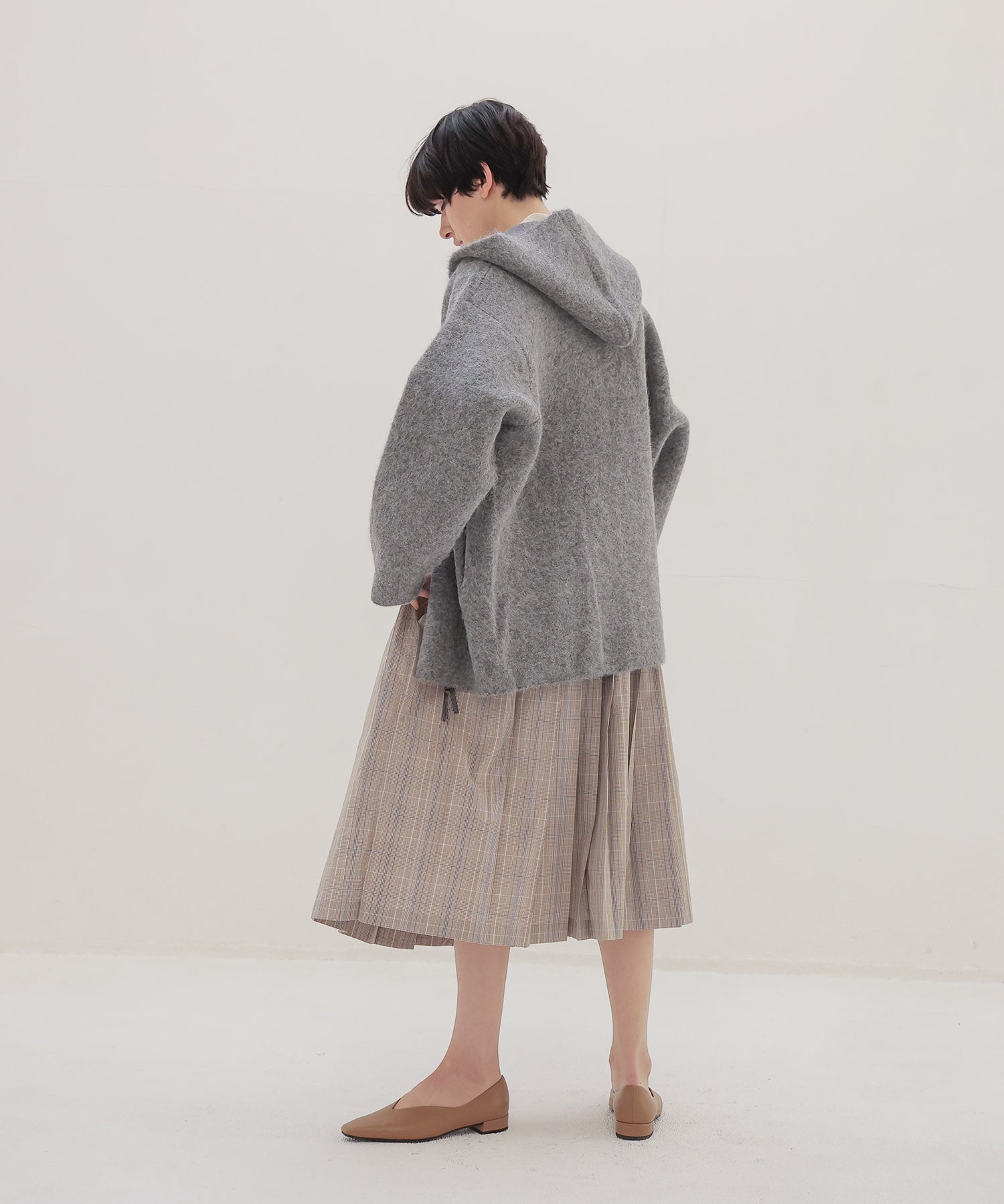 alpaca shaggy zip hoodie