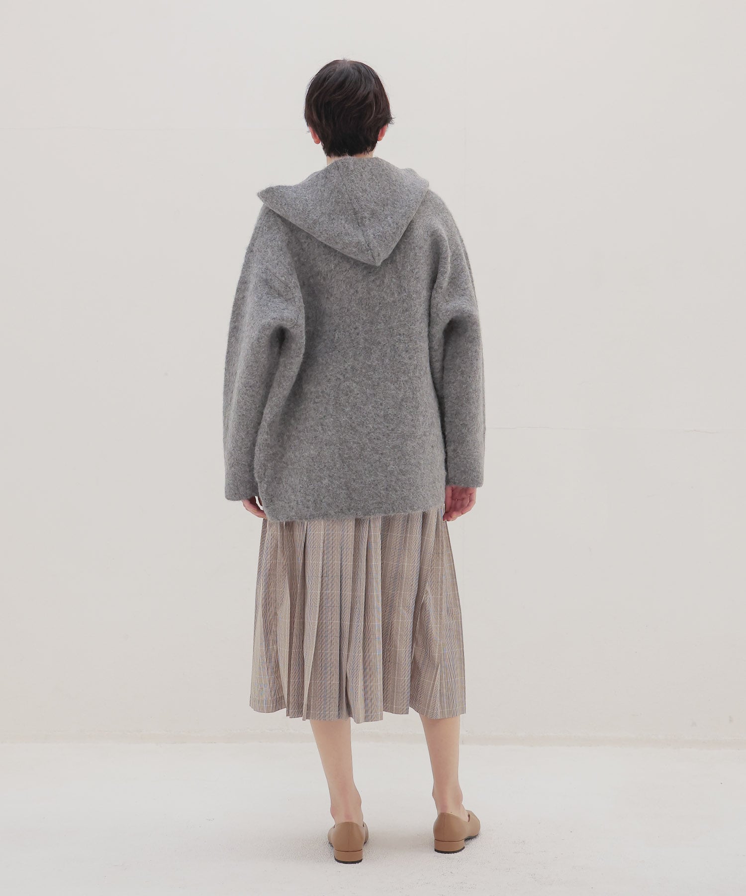 alpaca shaggy zip hoodie