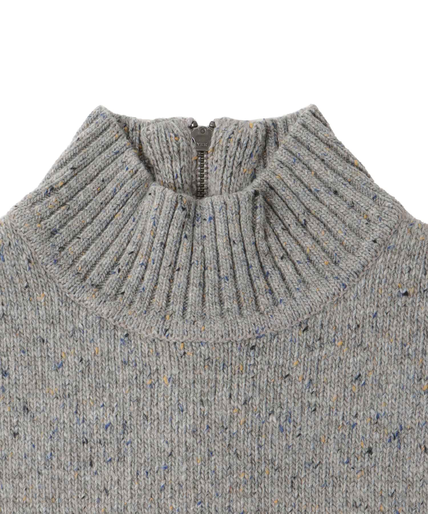 color grain turtleneck short pull