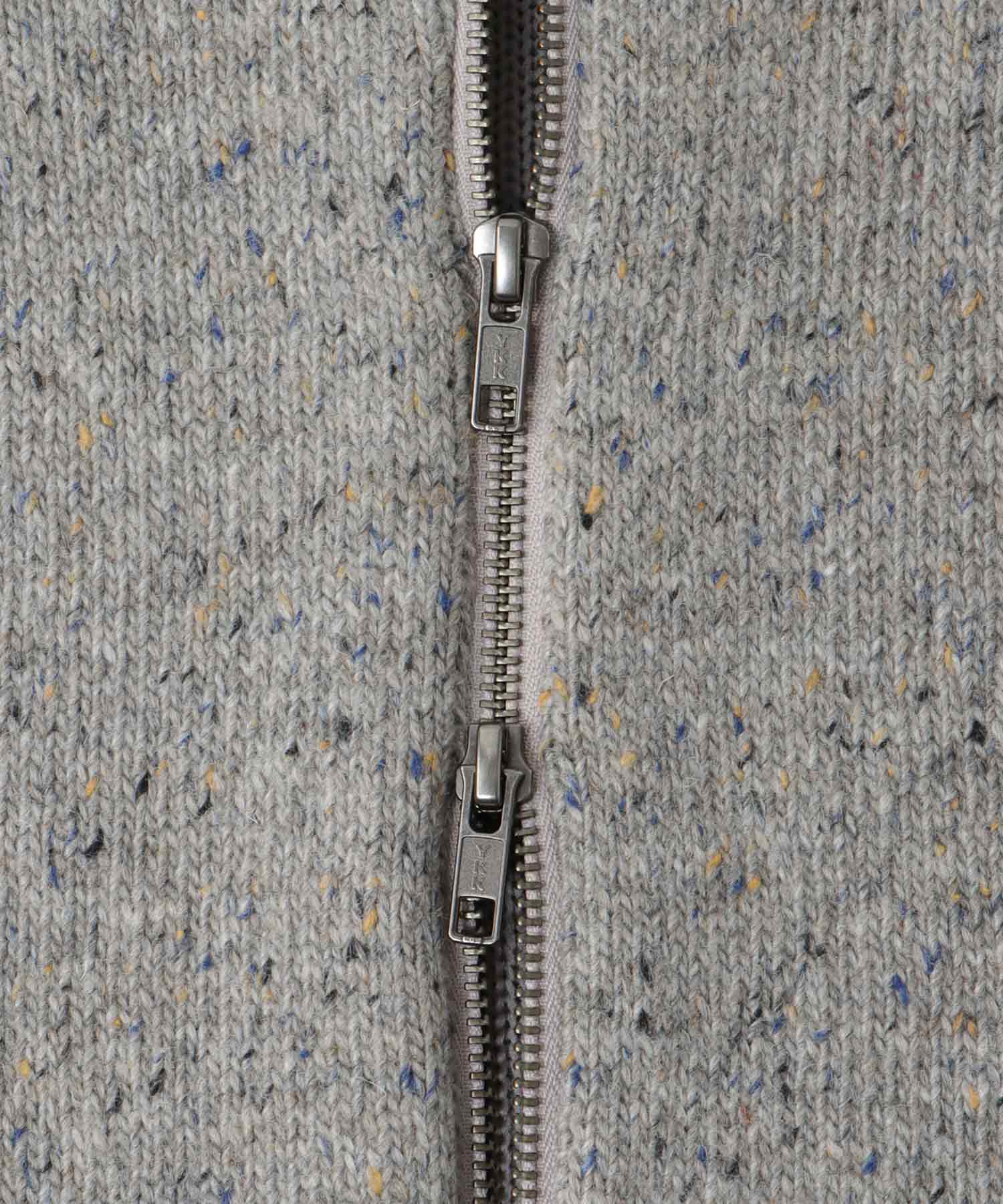 color grain turtleneck short pull