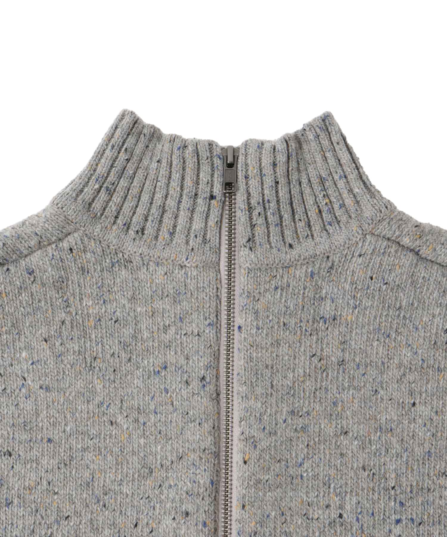 color grain turtleneck short pull