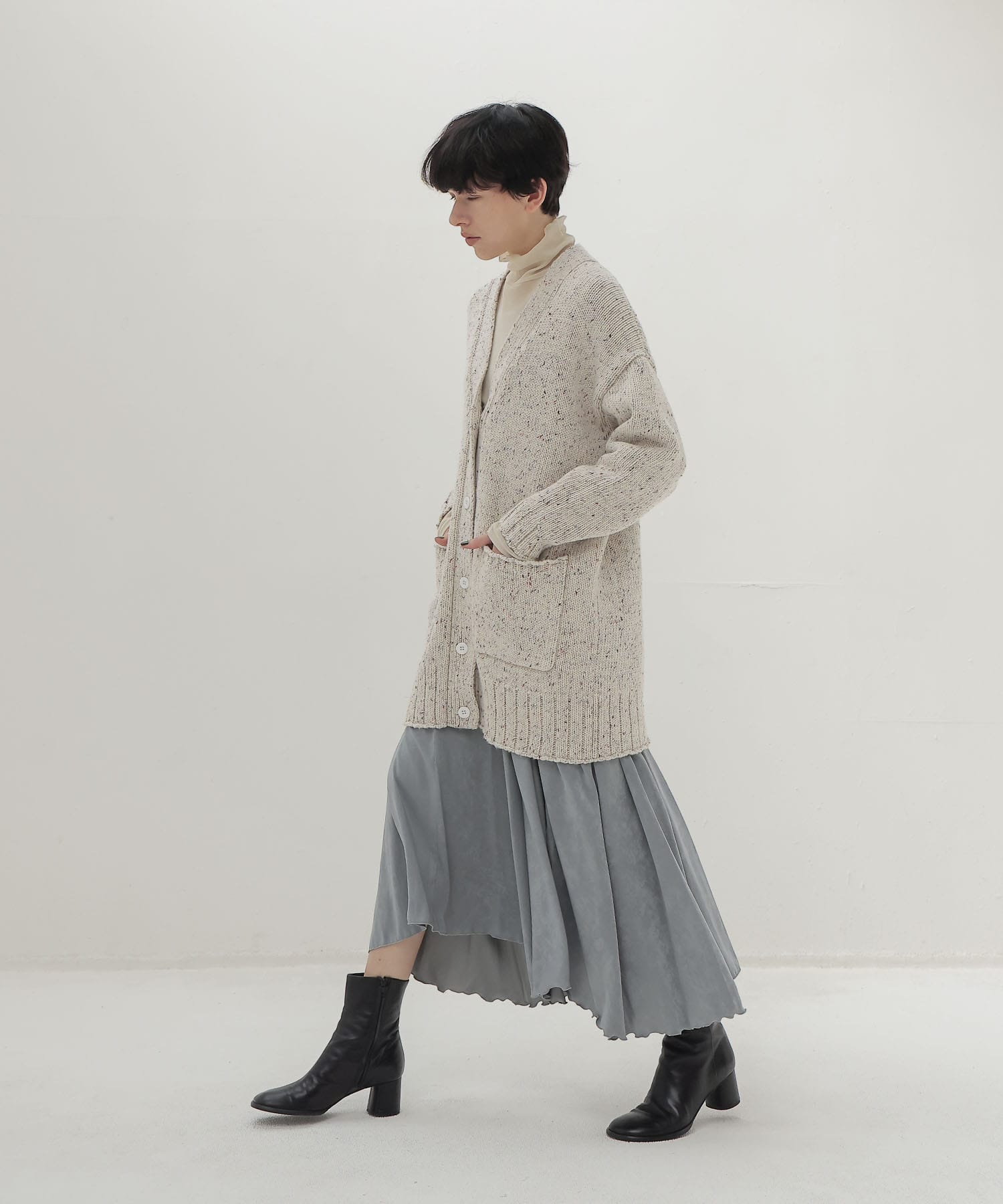 color grain Vneck cardigan