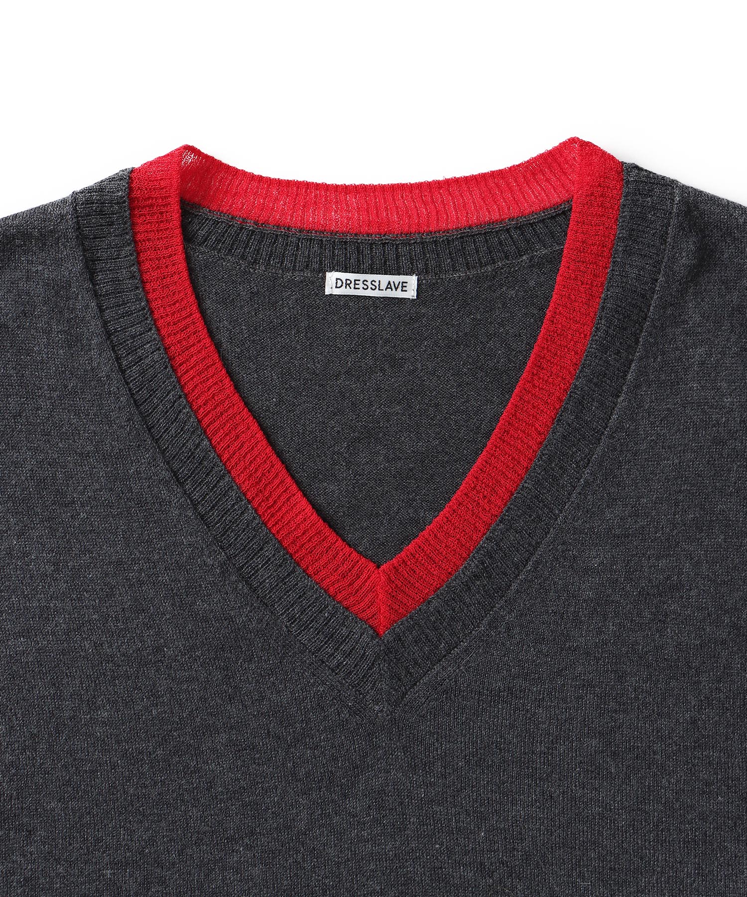 layered V neck pullover