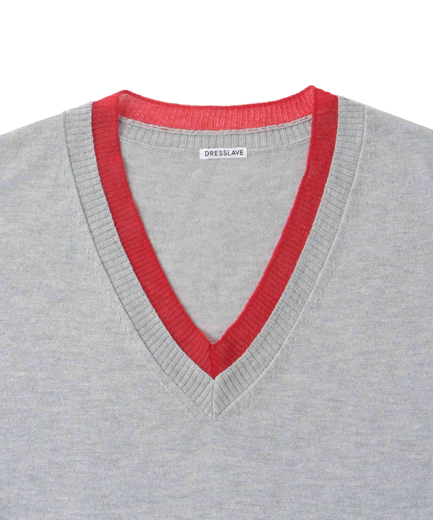 layered V neck pullover