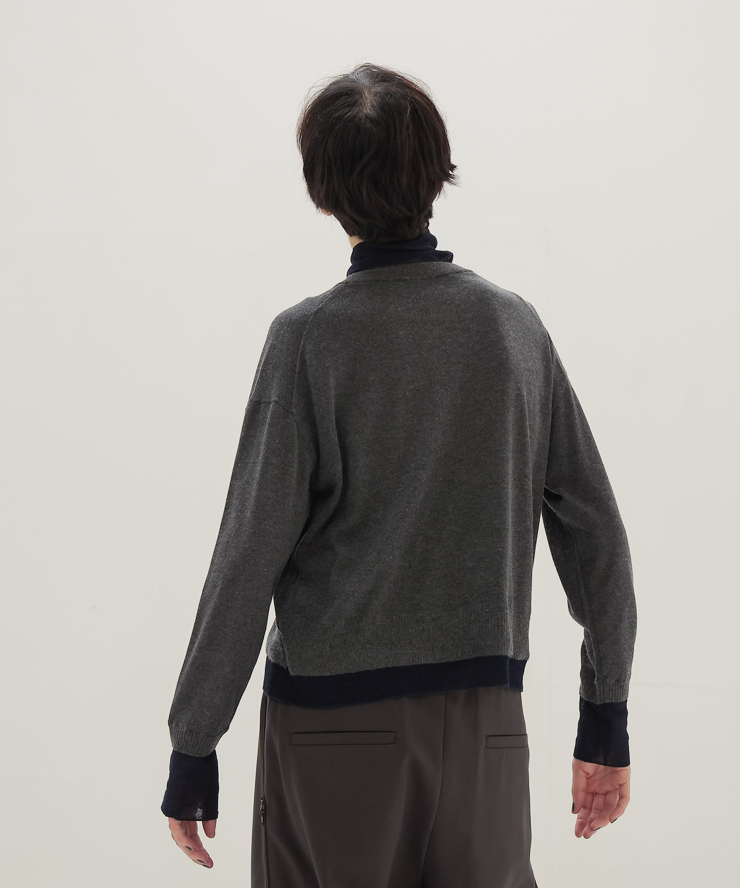 layered high neck pillover