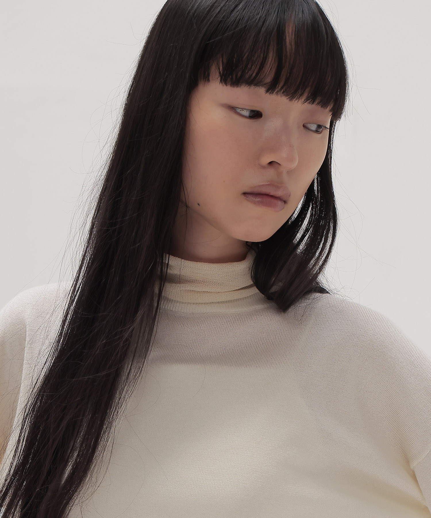 layered high neck pillover