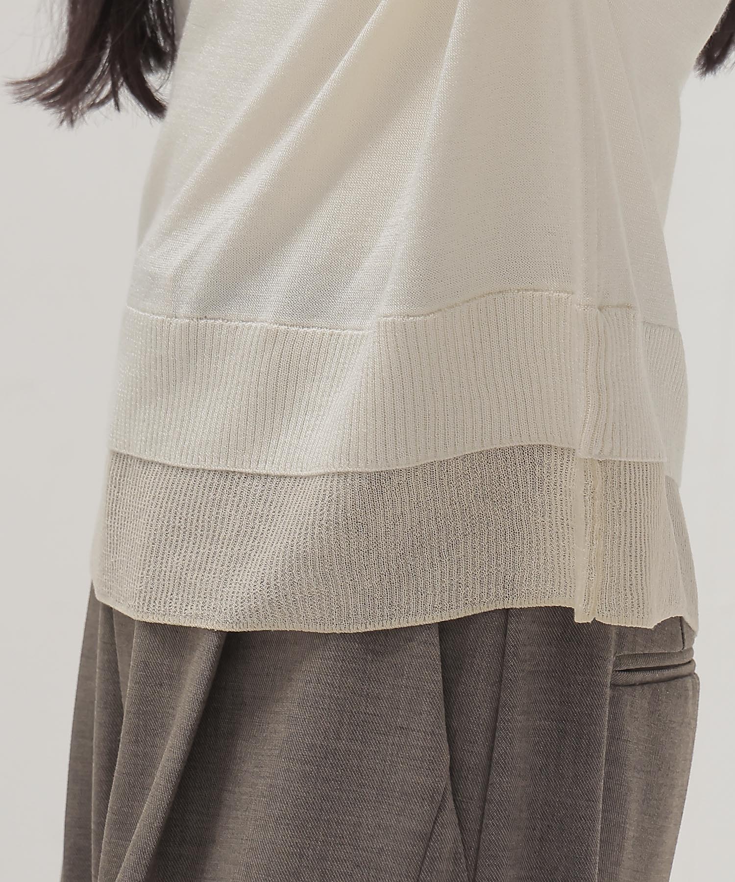 layered high neck pillover