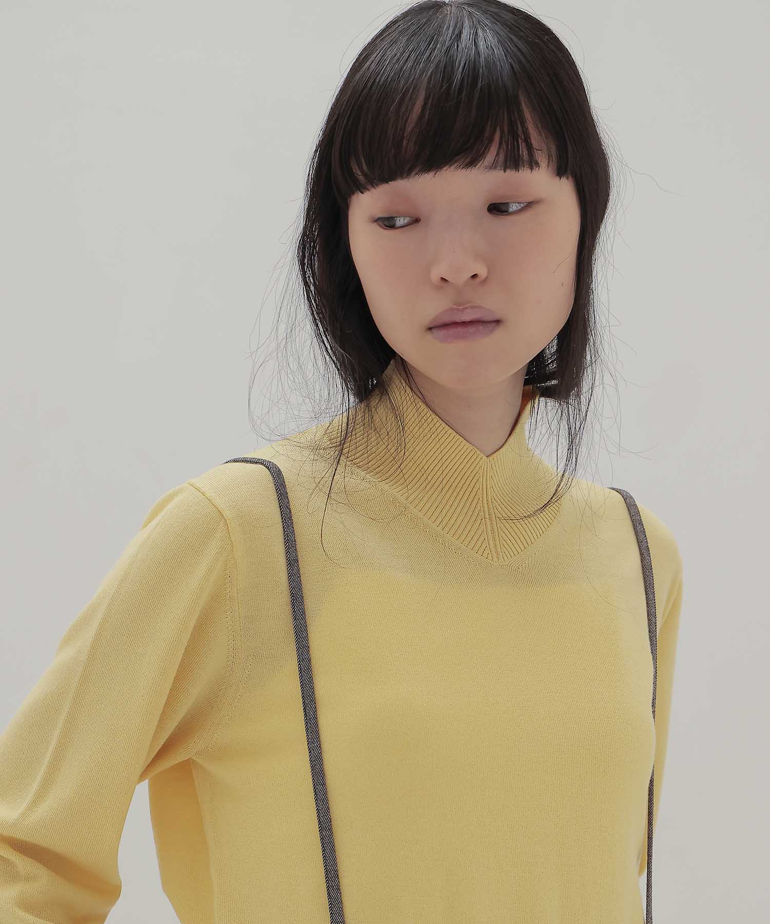 basolan wool V highneck pullover