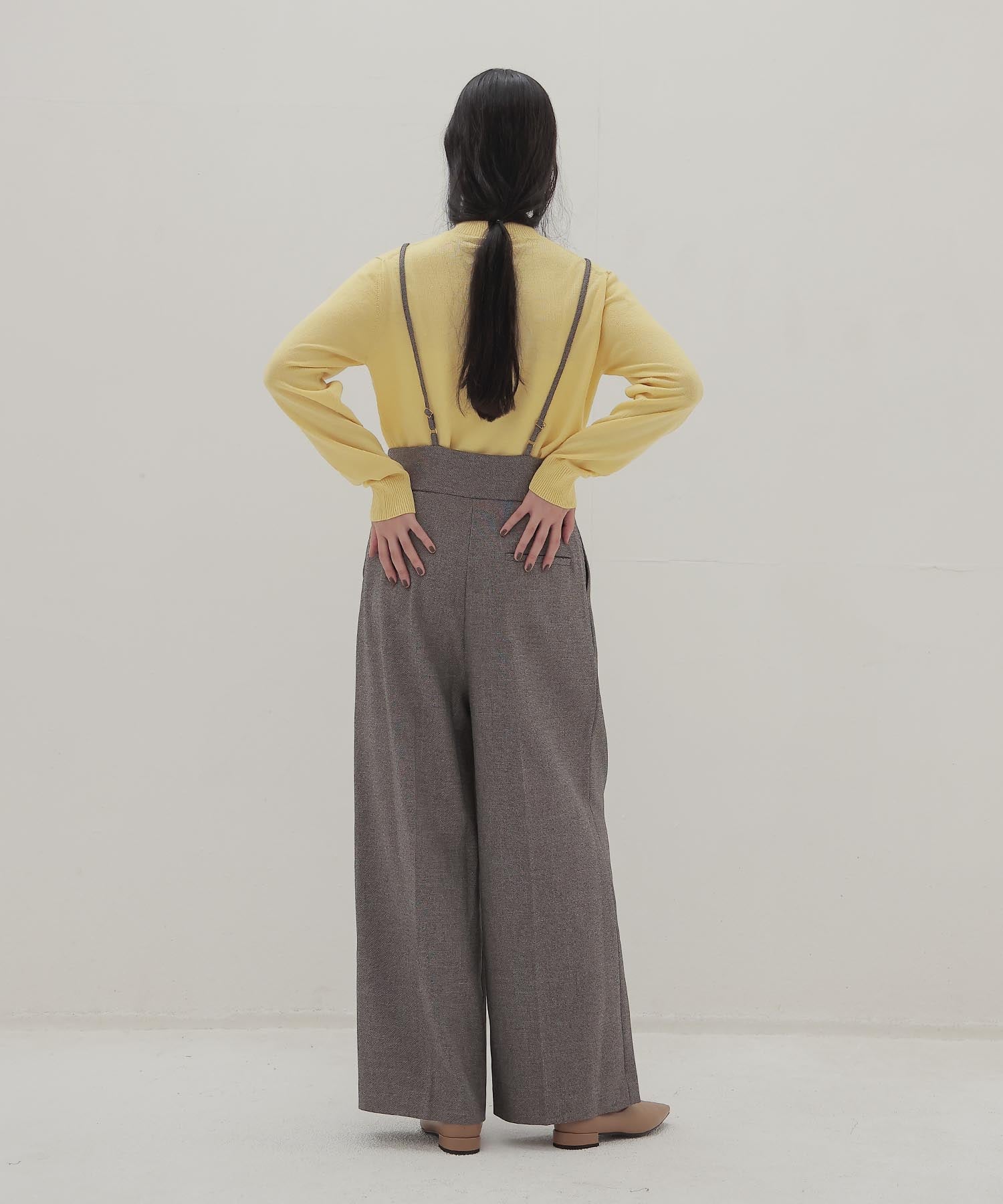 basolan wool V highneck pullover