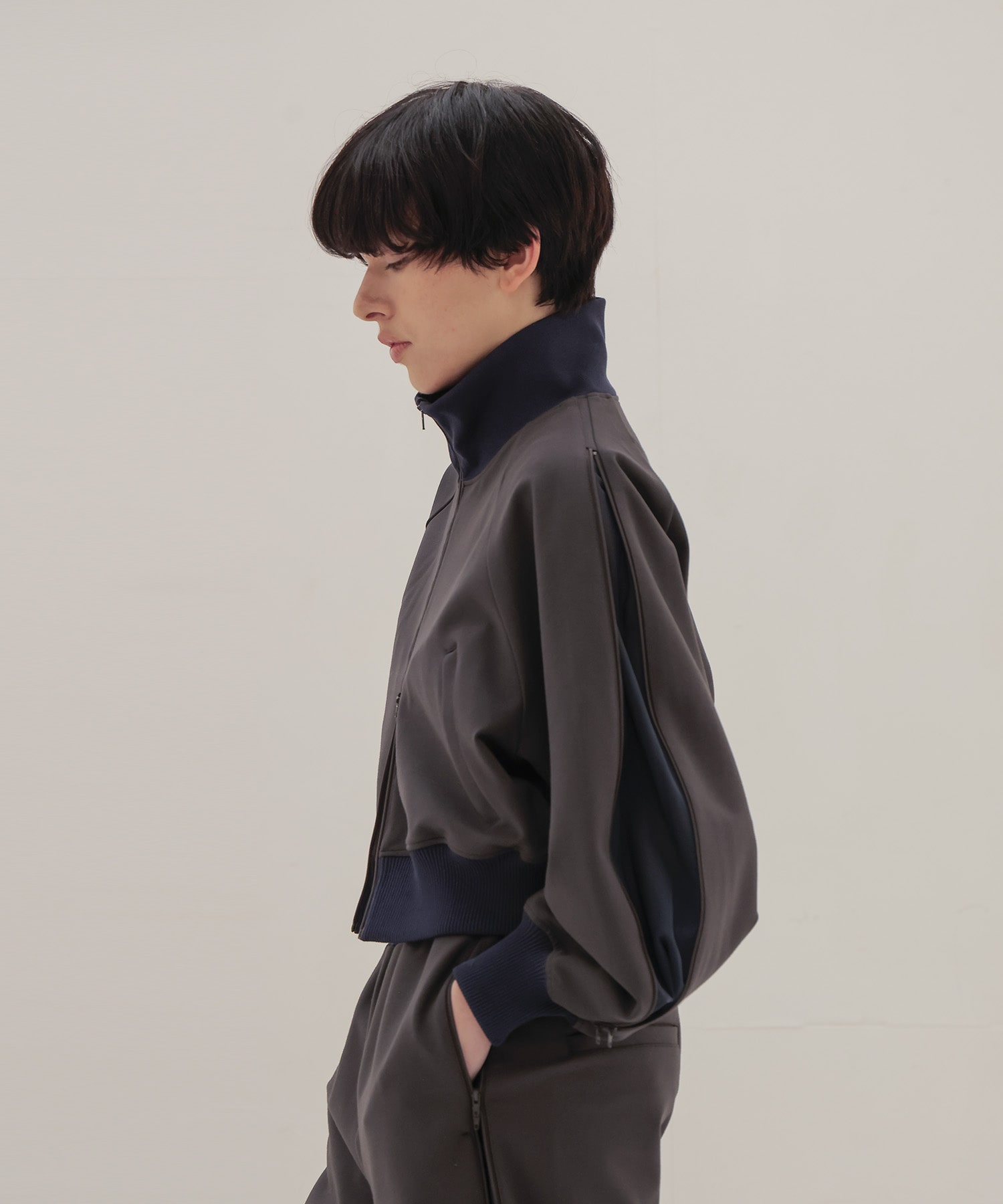 set up jersey blouson