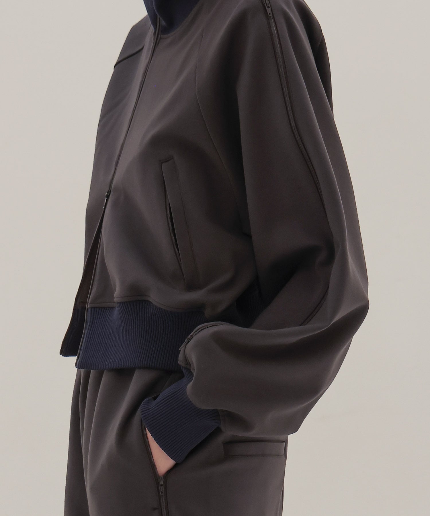 set up jersey blouson