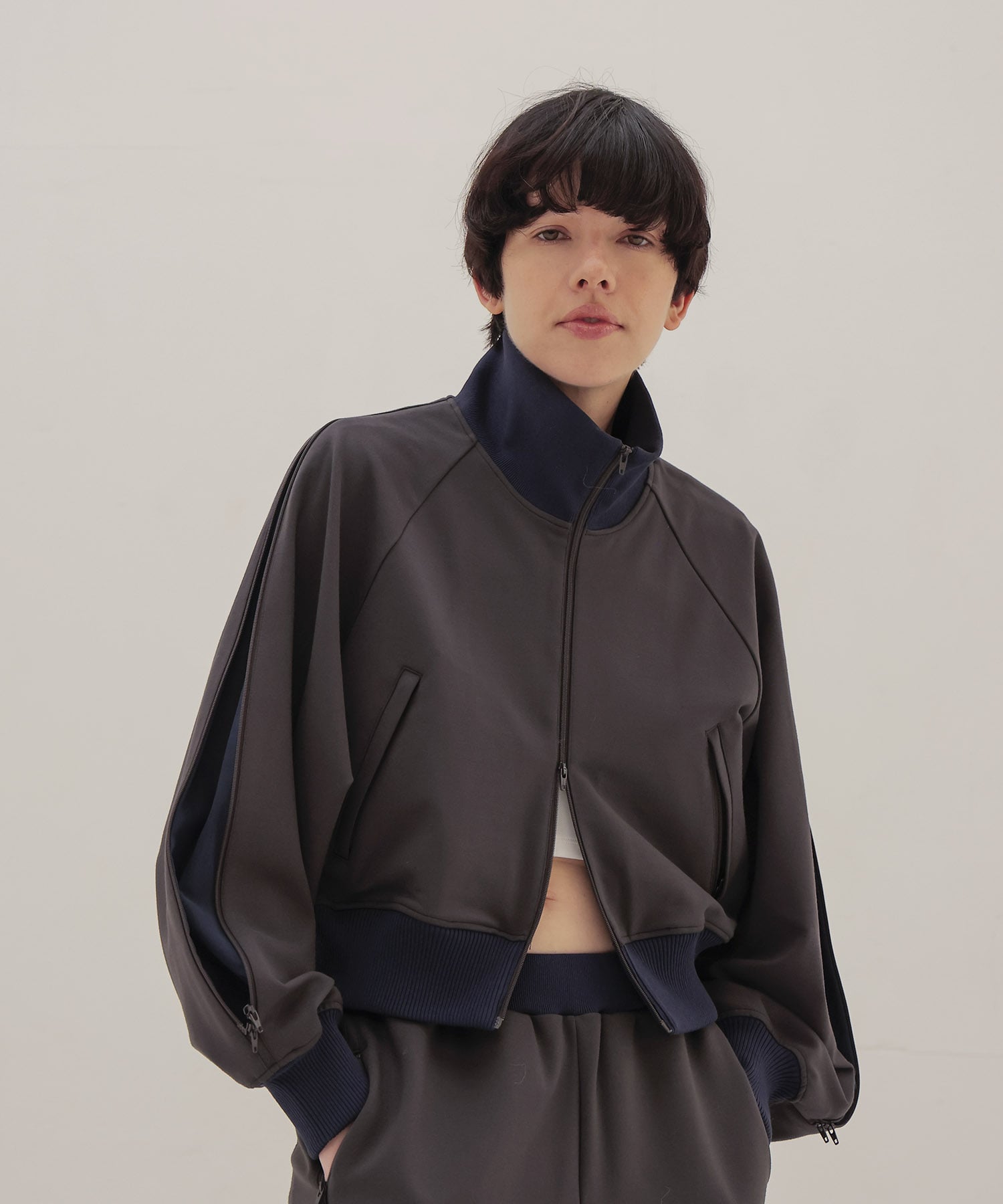 set up jersey blouson