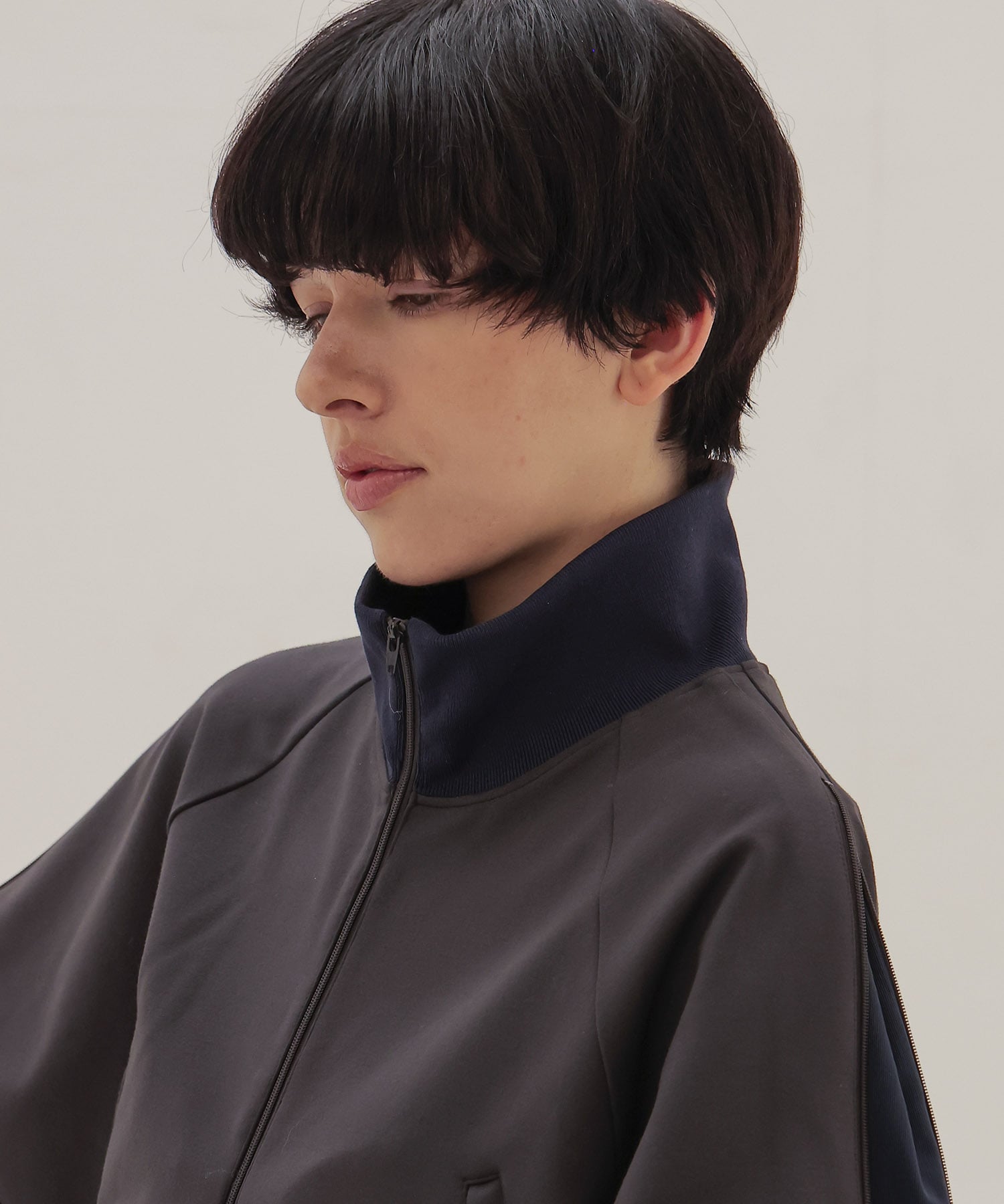 set up jersey blouson