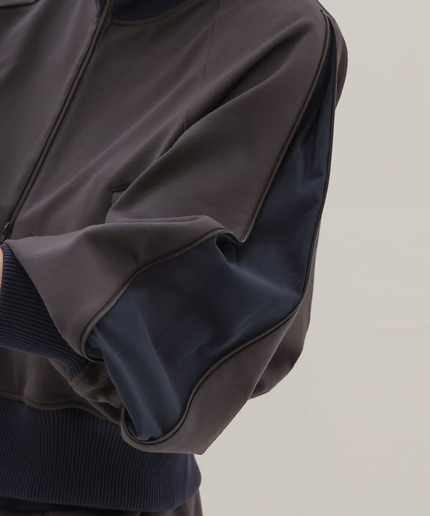 set up jersey blouson