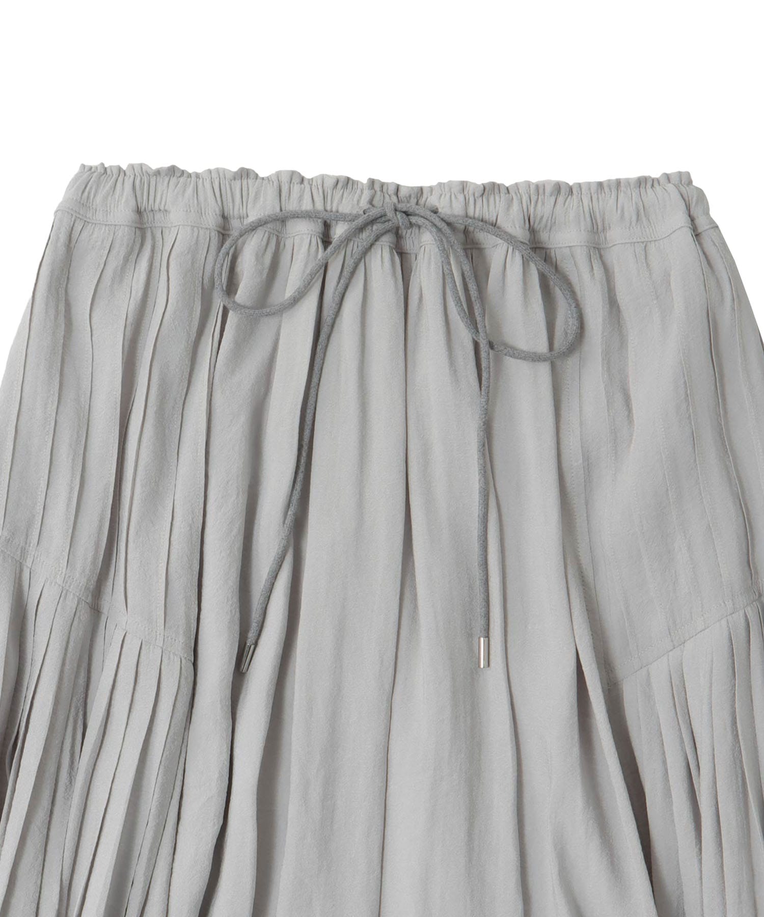 silky sheer gather skirt