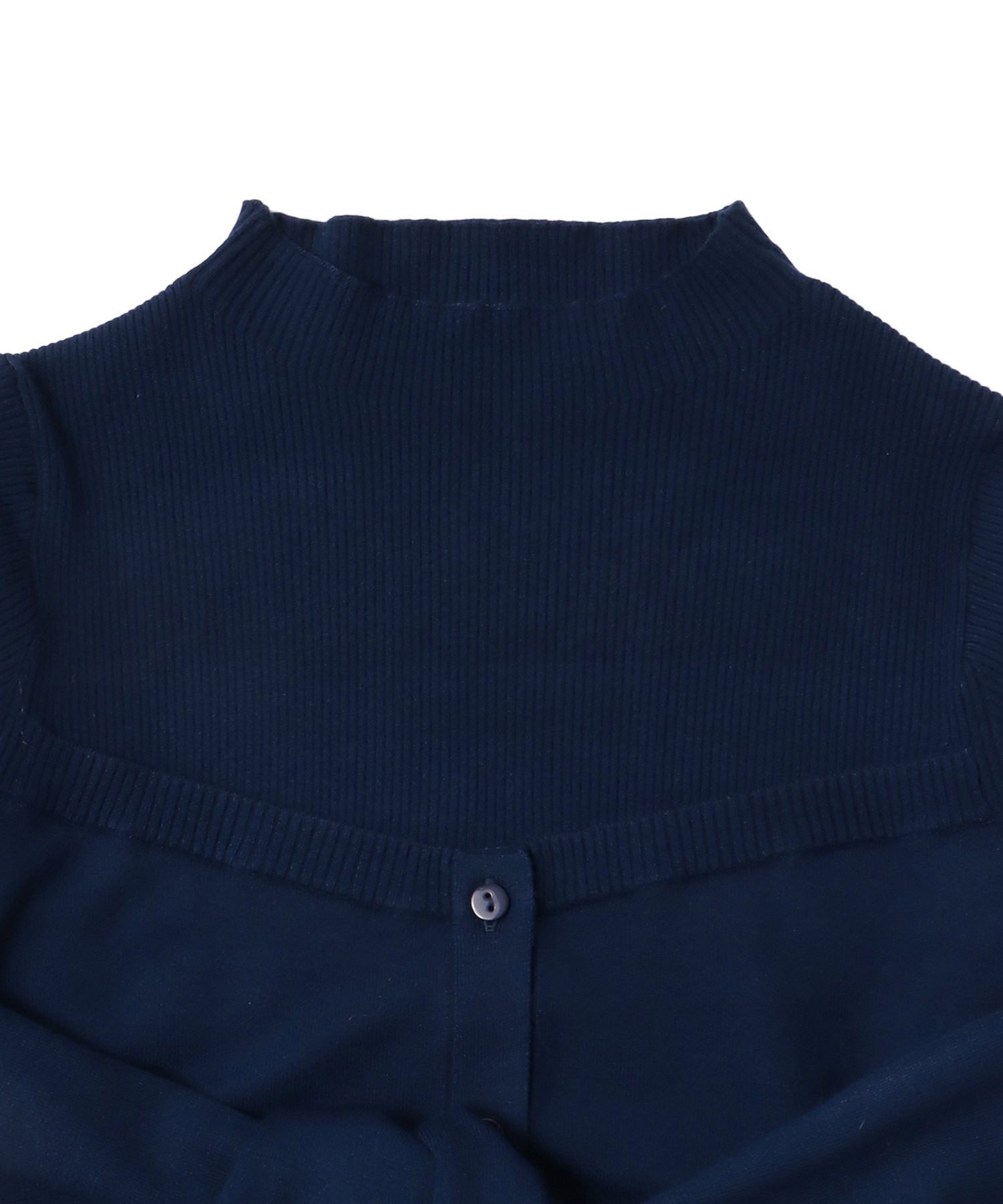 bustier high neck rib pull