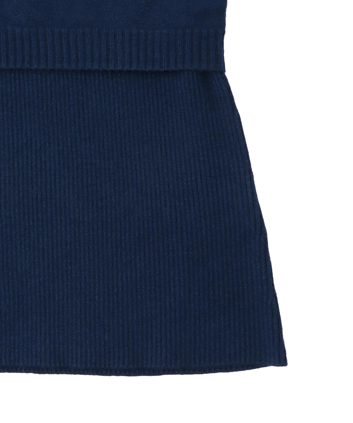 bustier high neck rib pull