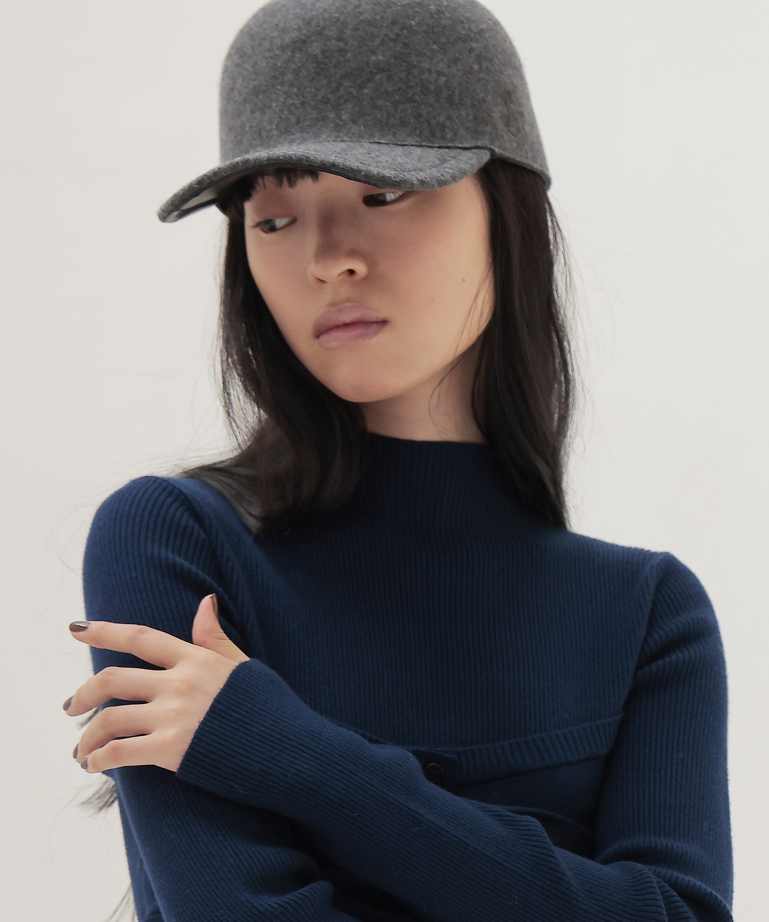 bustier high neck rib pull