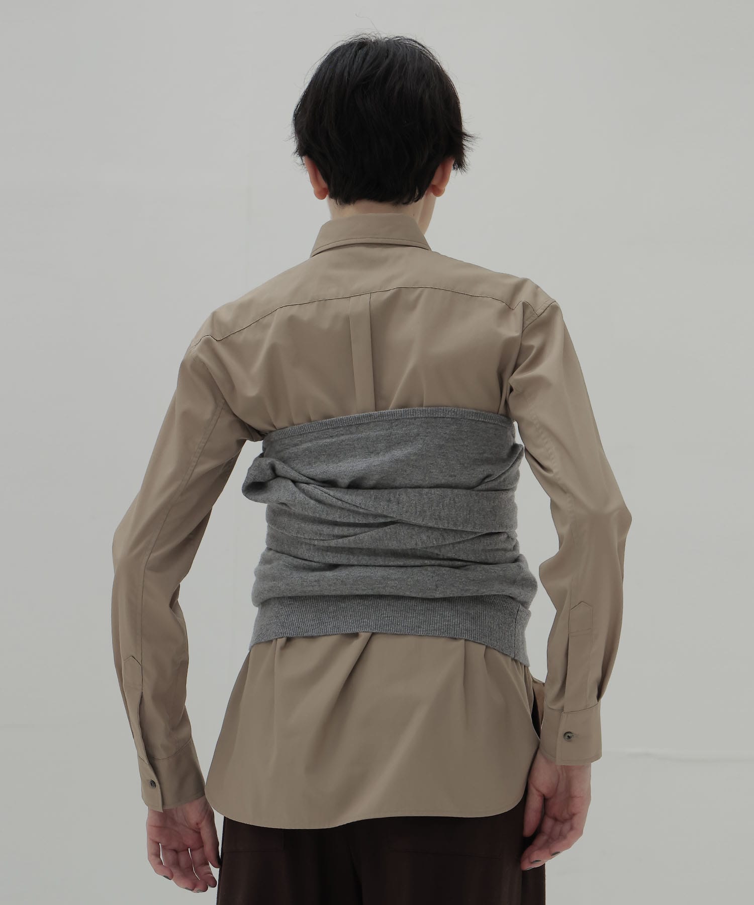 superfine merino wool 2way pullover