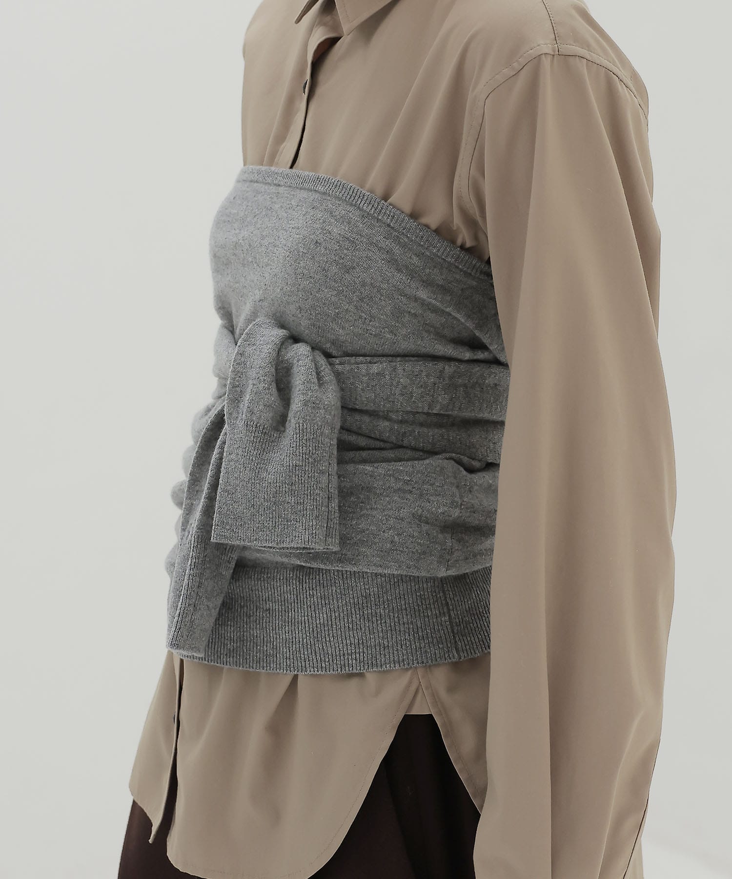 superfine merino wool 2way pullover