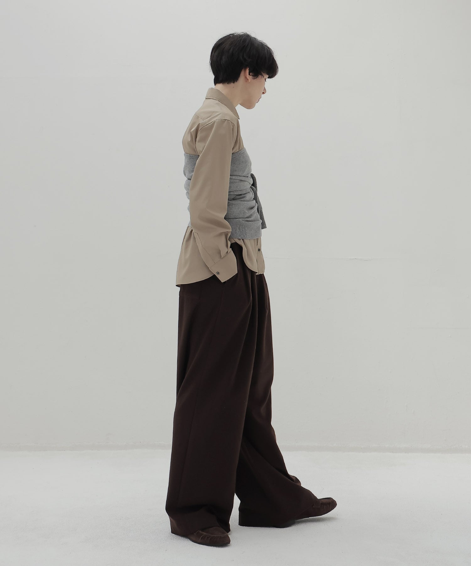 superfine merino wool 2way pullover