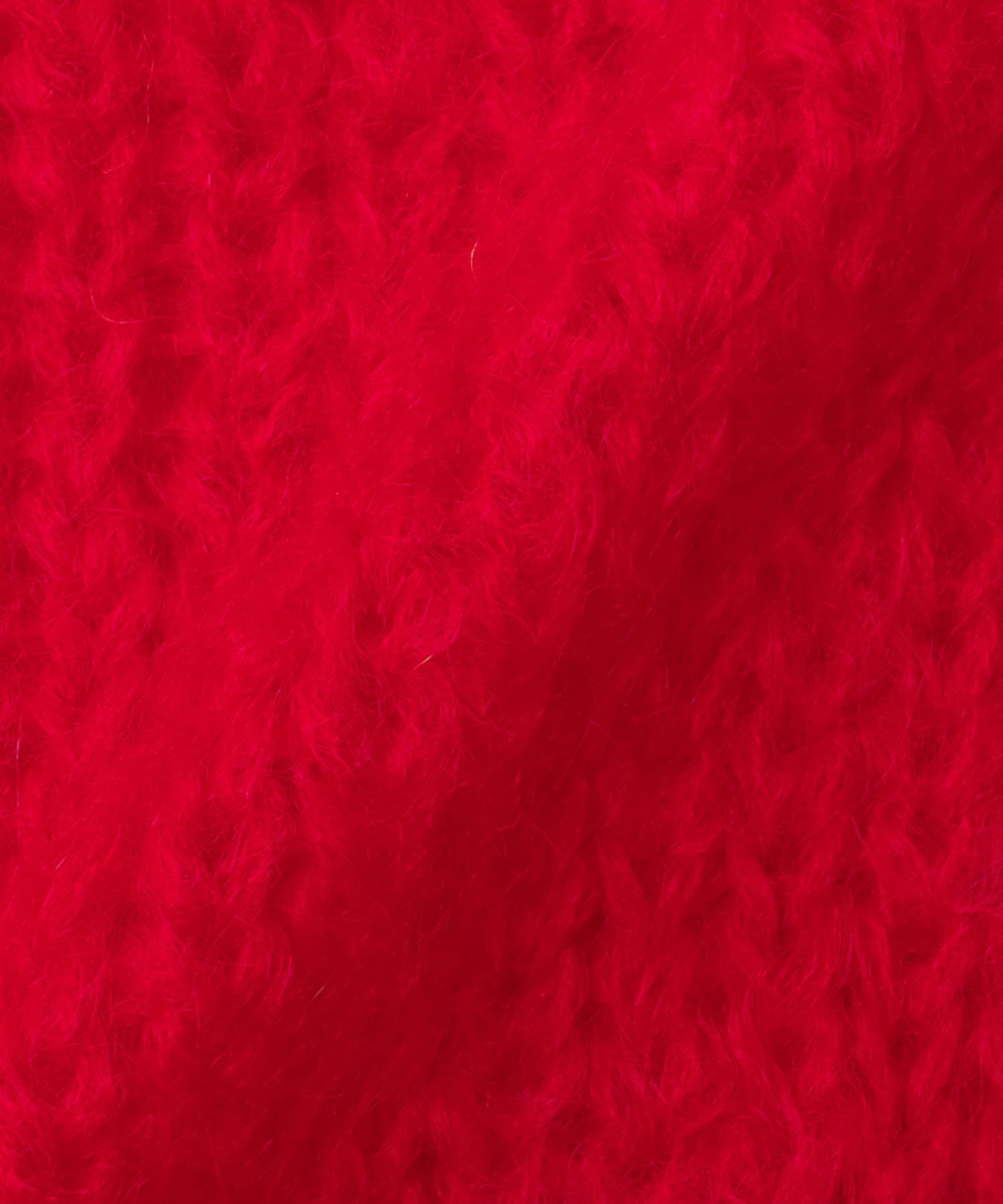 chunky mohair Vneck pullover