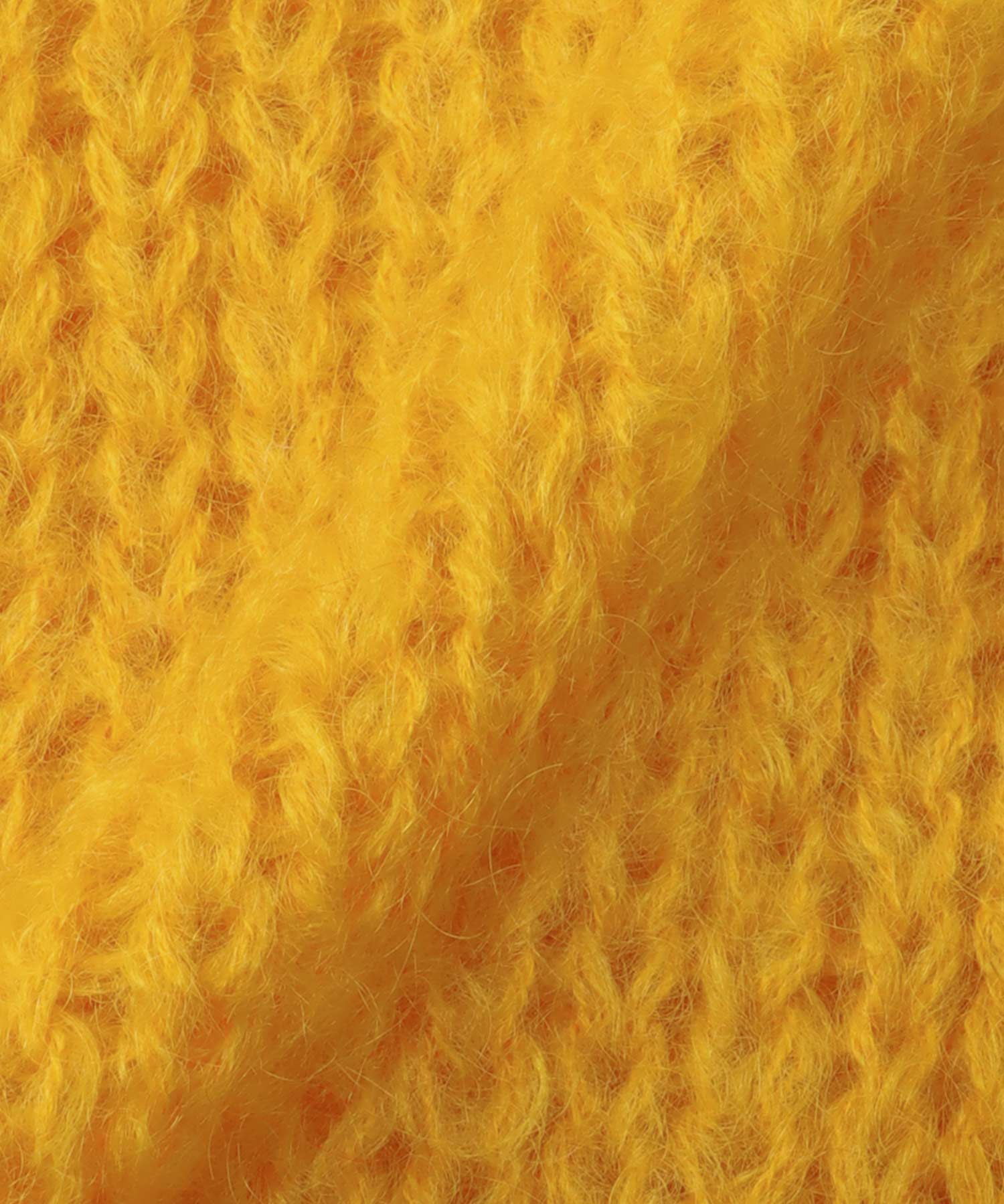 chunky mohair Vneck pullover