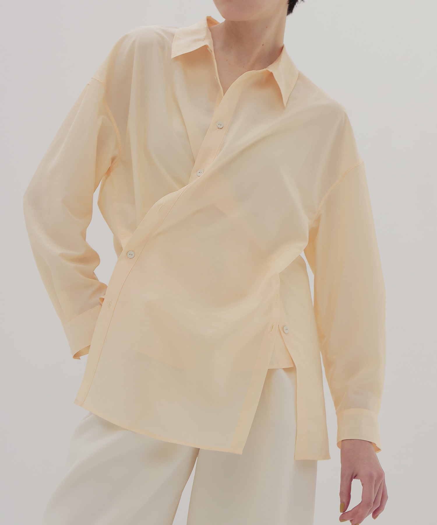 asymmetric cachecoeur shirt