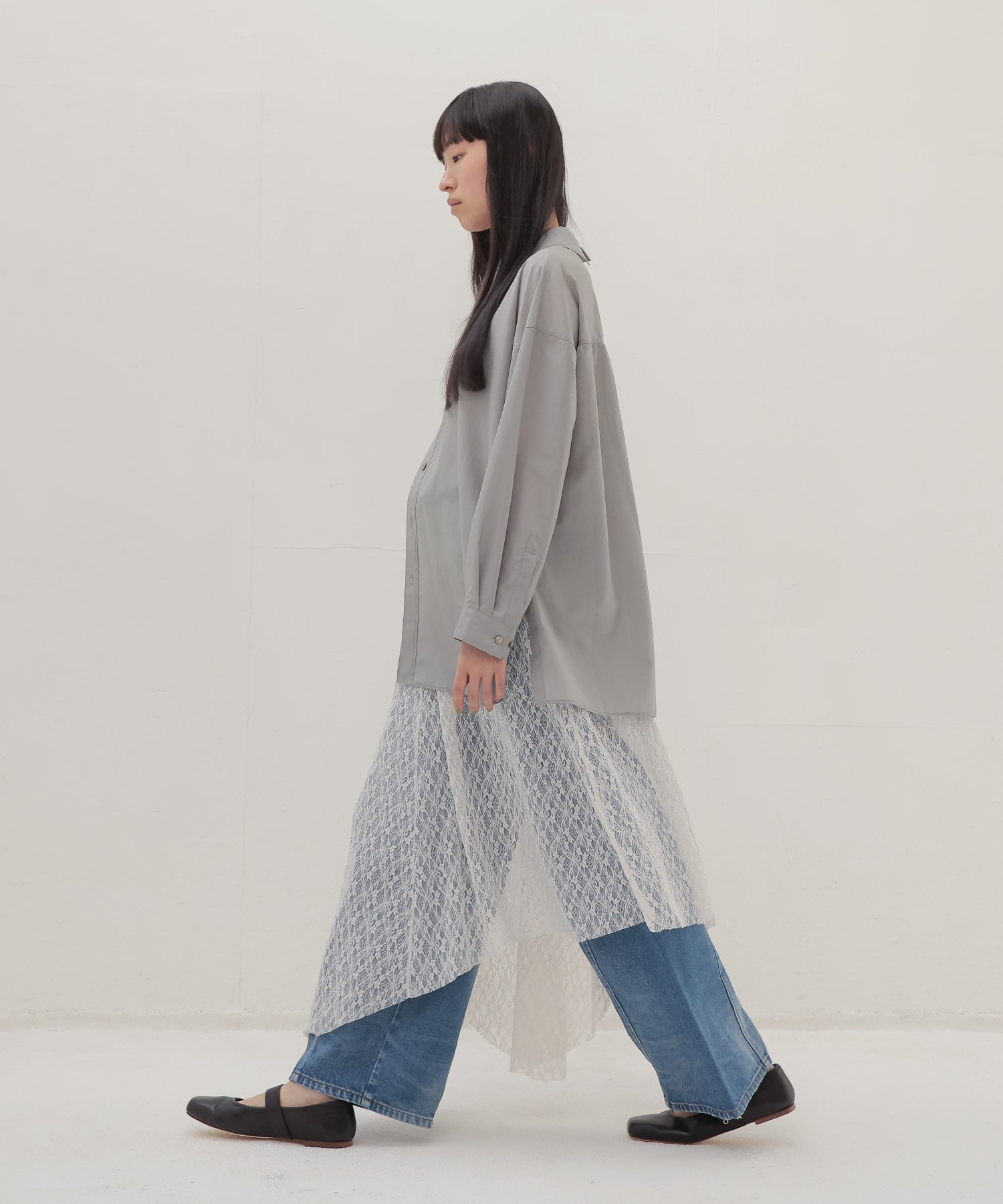 asymmetric cachecoeur shirt