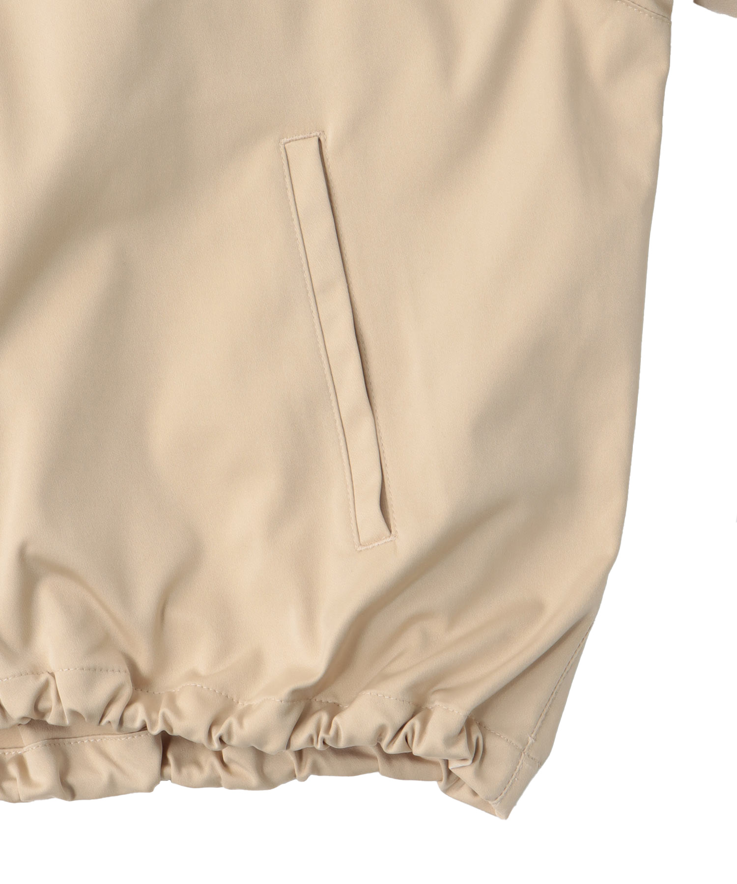 memory double satin blouson