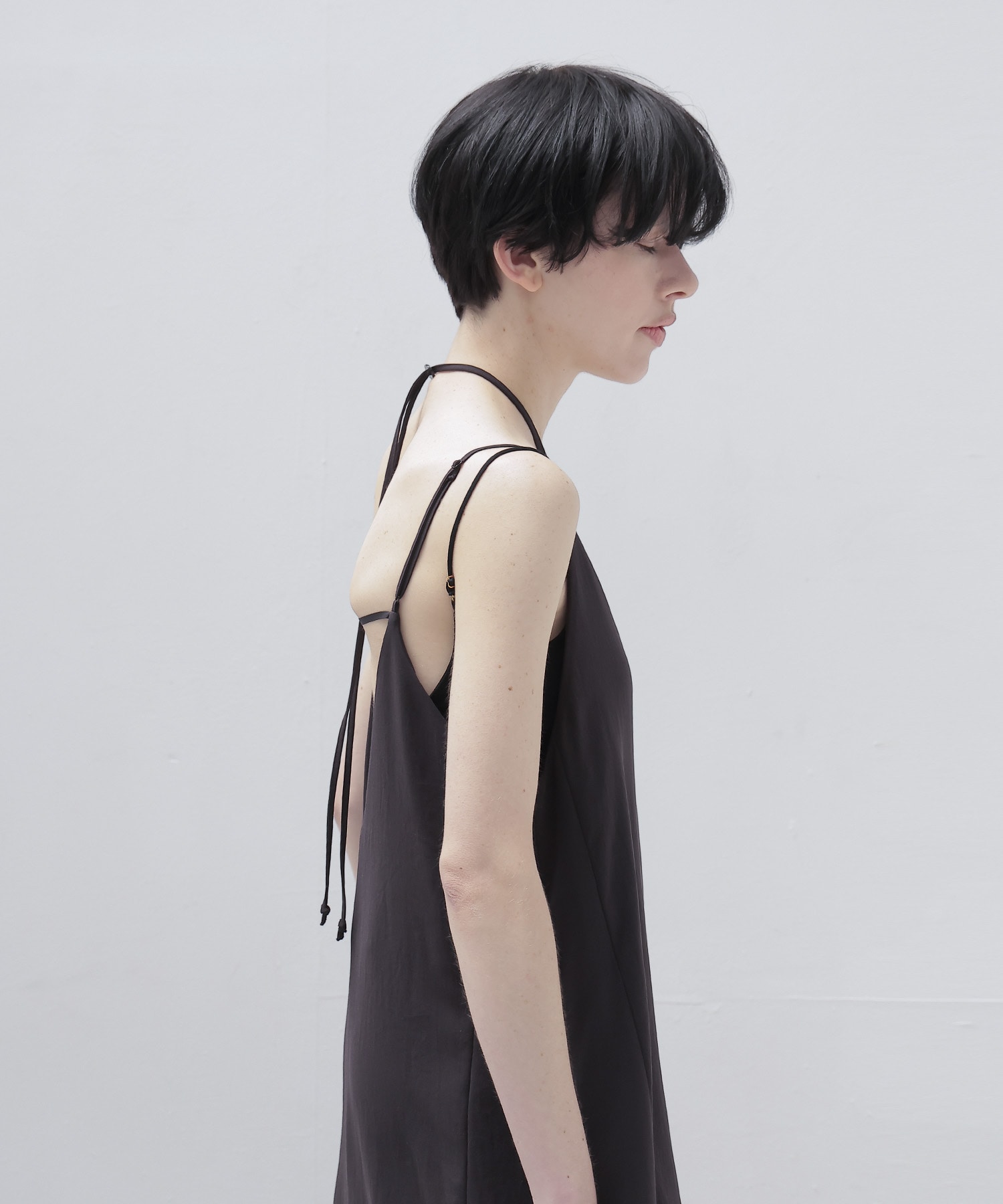 deep V cami all in one × stole set