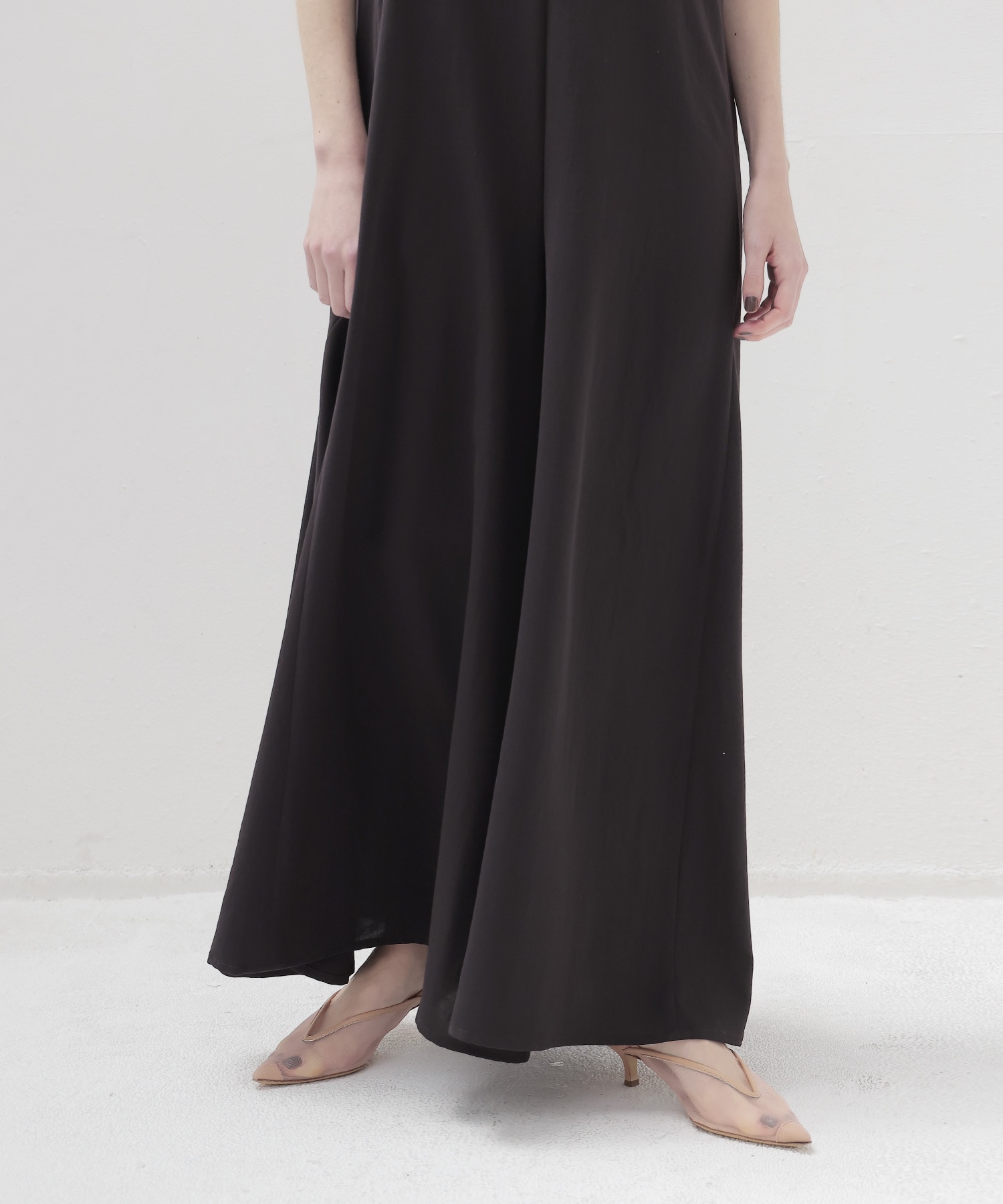 deep V cami all in one × stole set