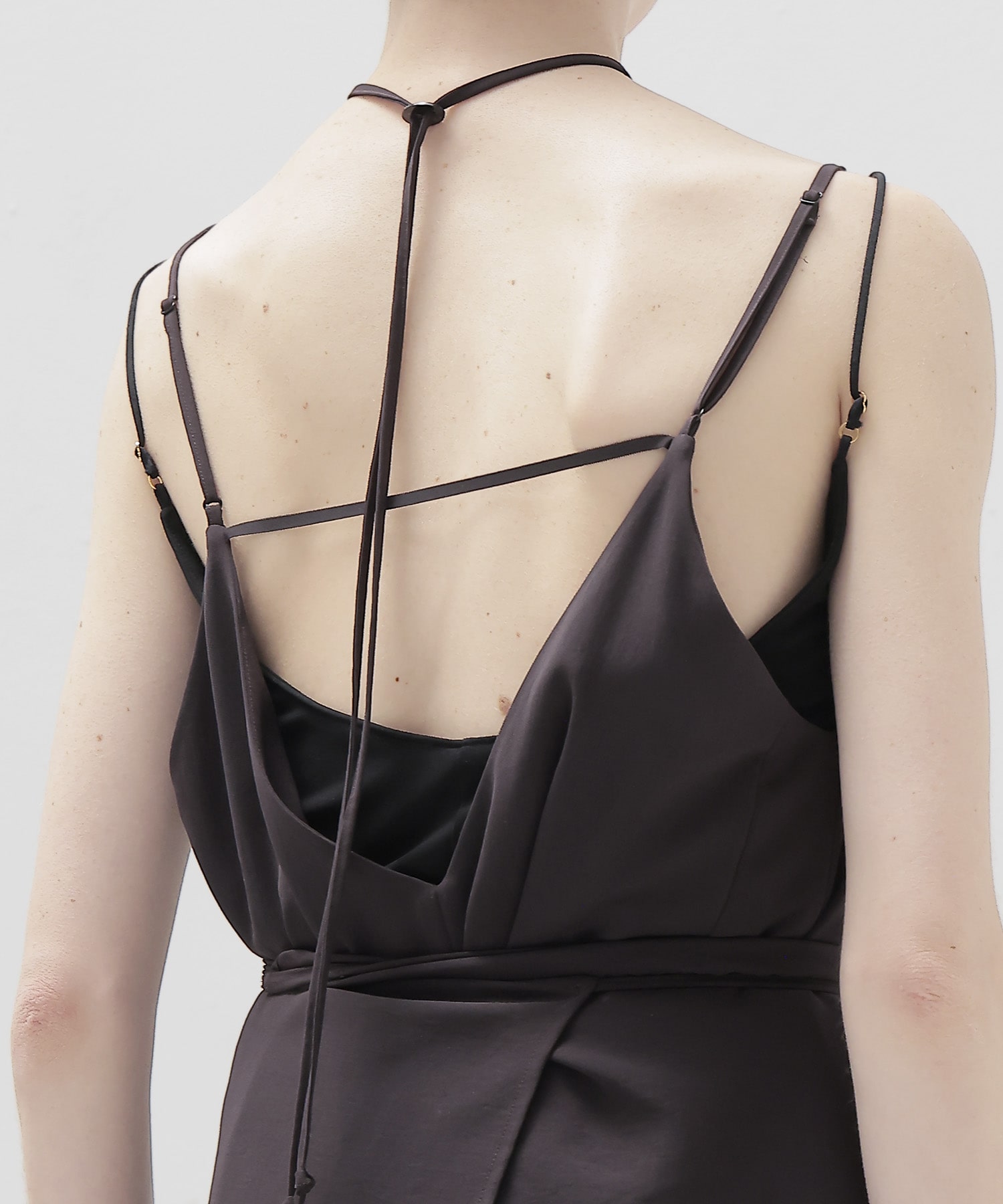 deep V cami all in one × stole set