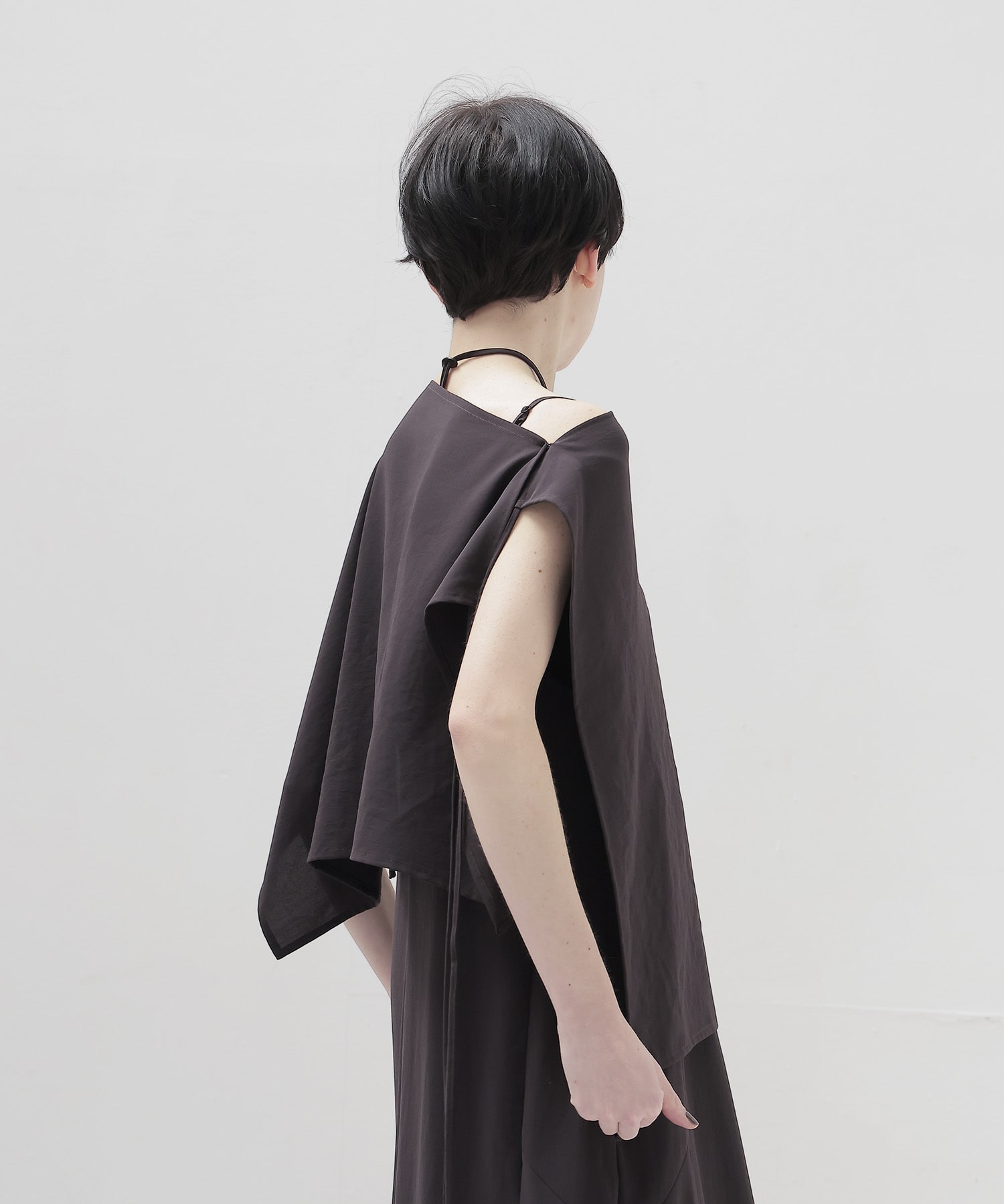 deep V cami all in one × stole set