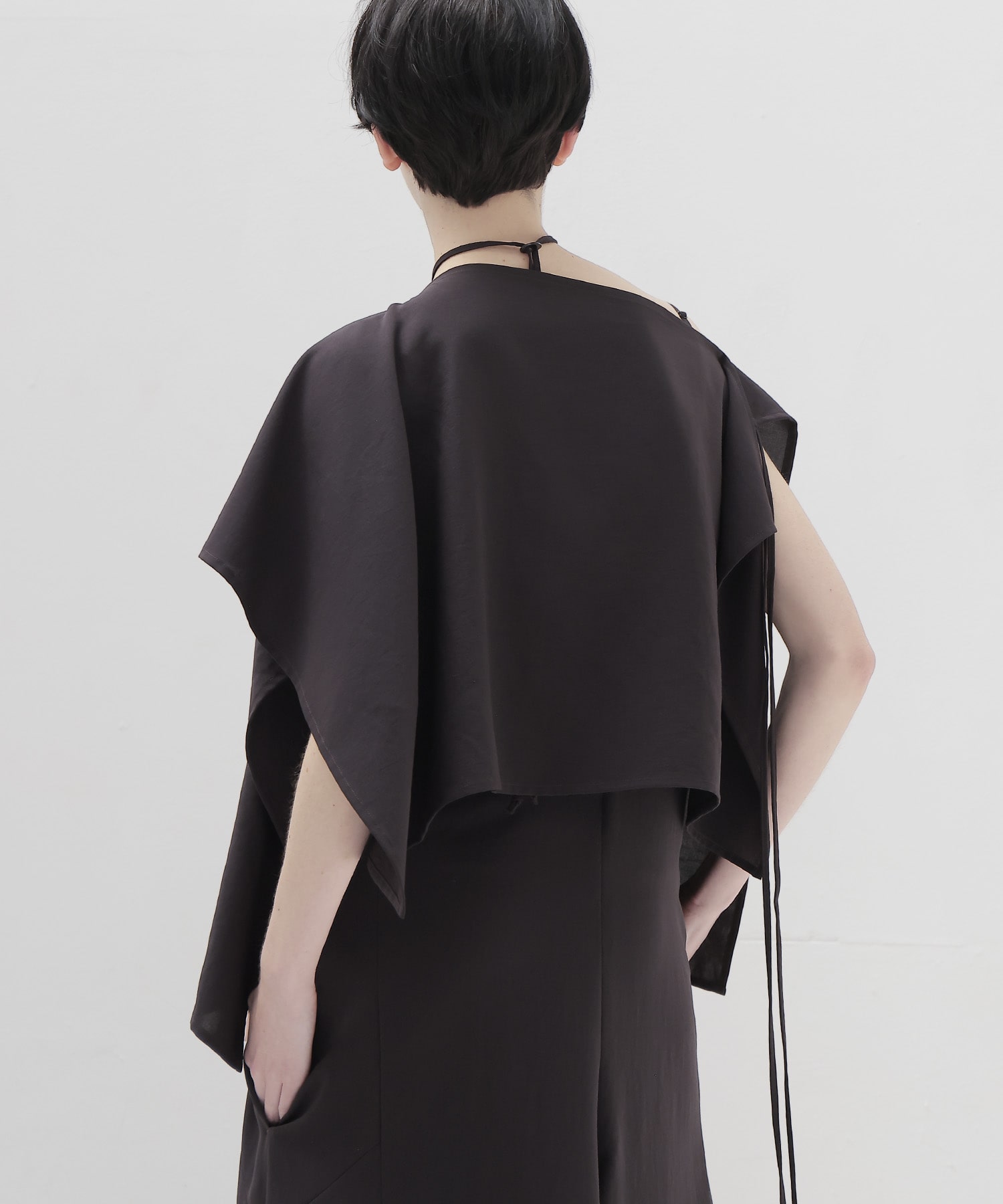 deep V cami all in one × stole set